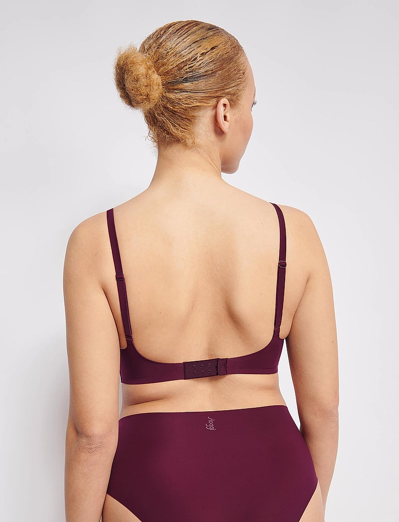 sloggi - sloggi ZERO Feel 2.0 Ultra Bra - bygellösa bh:ar - claret - 3
