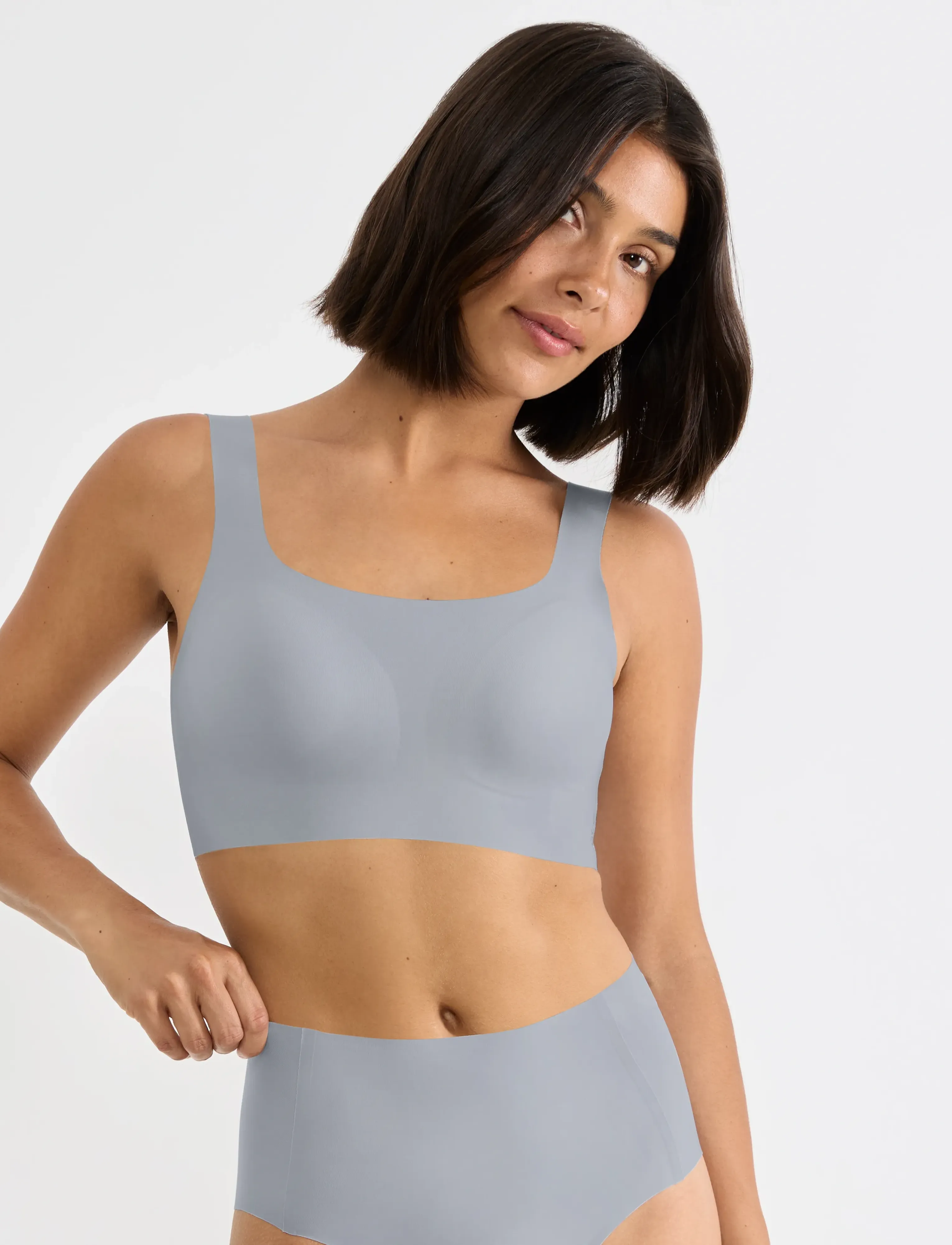 sloggi Zero Feel 2.0 Top, S, Soft Bras, Grau - Tank Top Frauen
