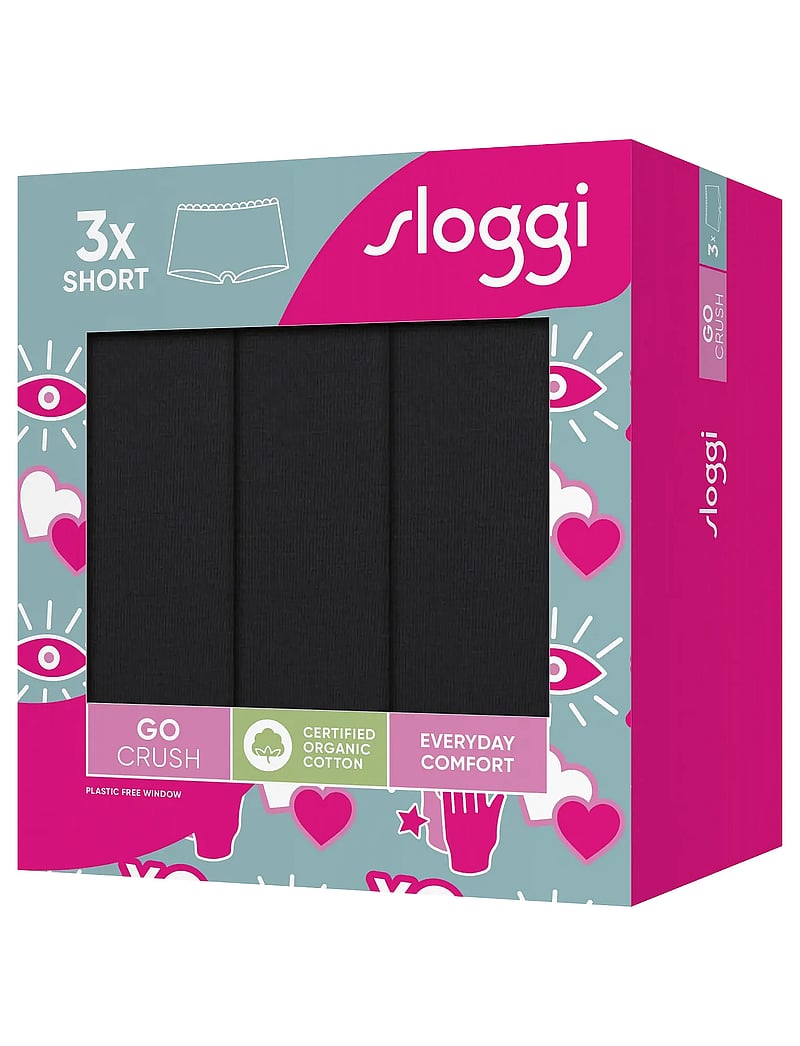 sloggi - sloggi GO Crush Short C3P - hipster & hotpants - black - 5