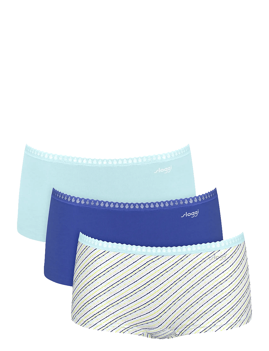 sloggi - sloggi GO Crush Short C3P - hipsters & hotpants - blue - light combination - 1