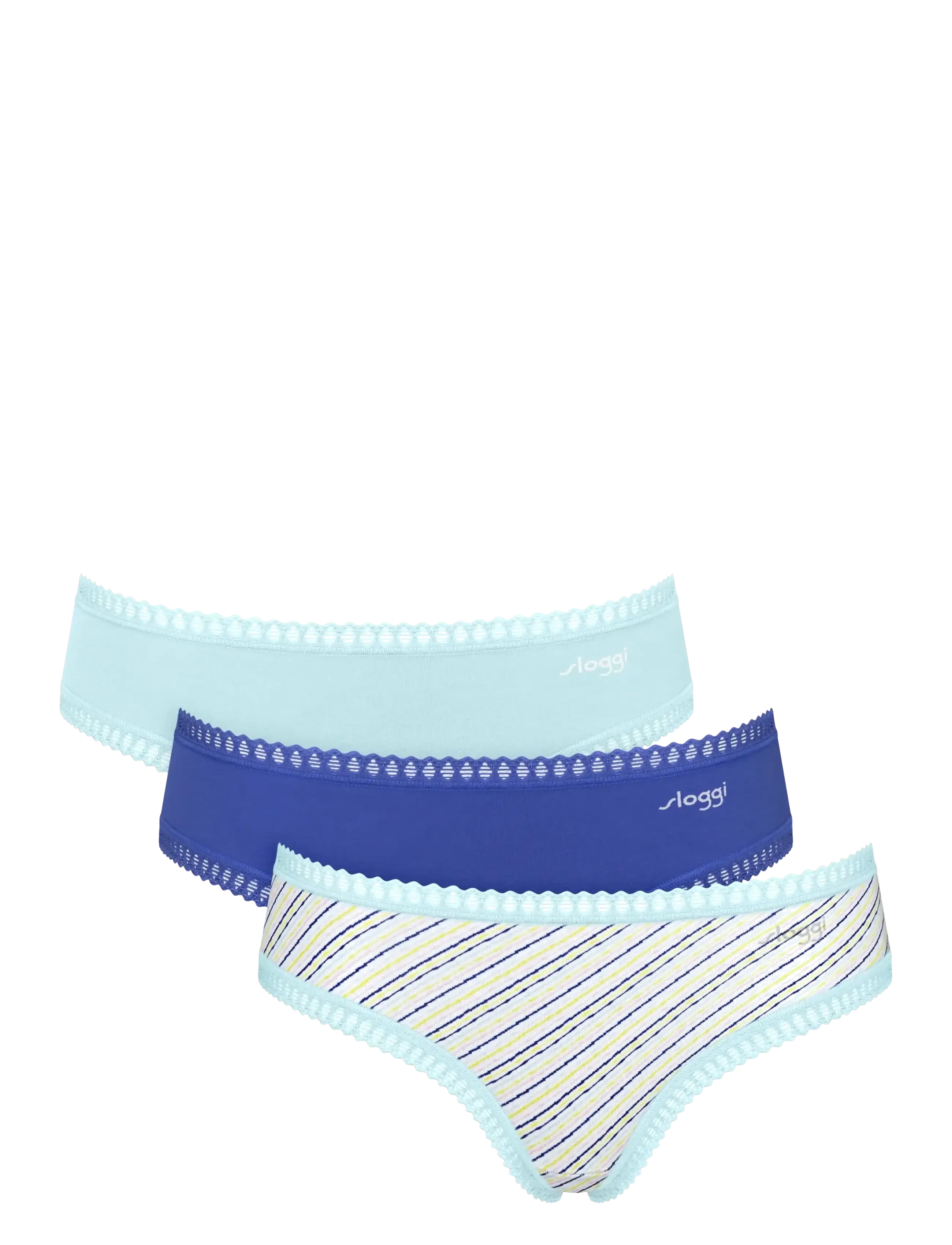 sloggi sloggi GO Crush Hipster C3P - Undertøj - BLUE - LIGHT COMBINATION / blue
