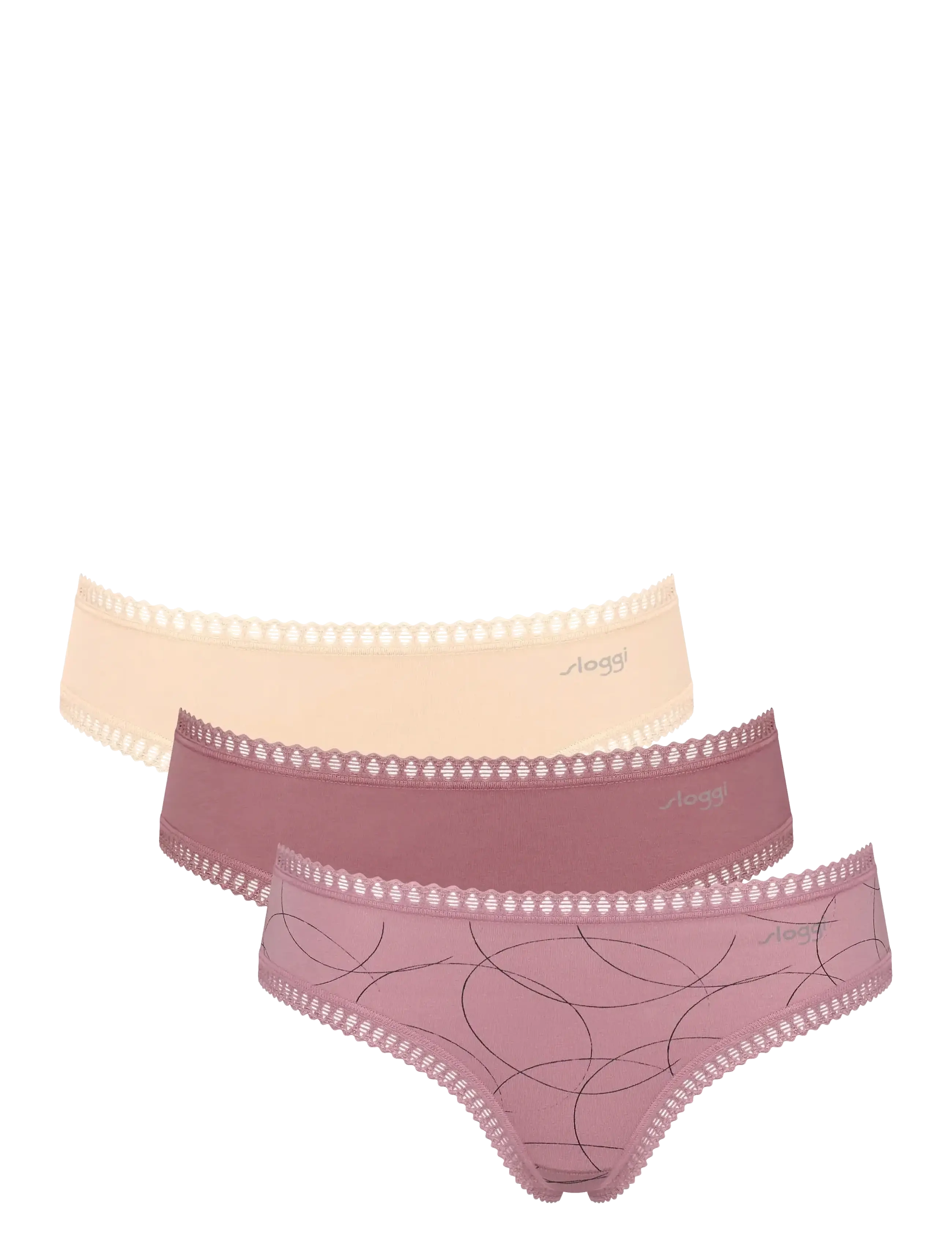 sloggi Go Crush Hipster C3P, XXL, Panties, Rosa - & Boyshorts, Frauen