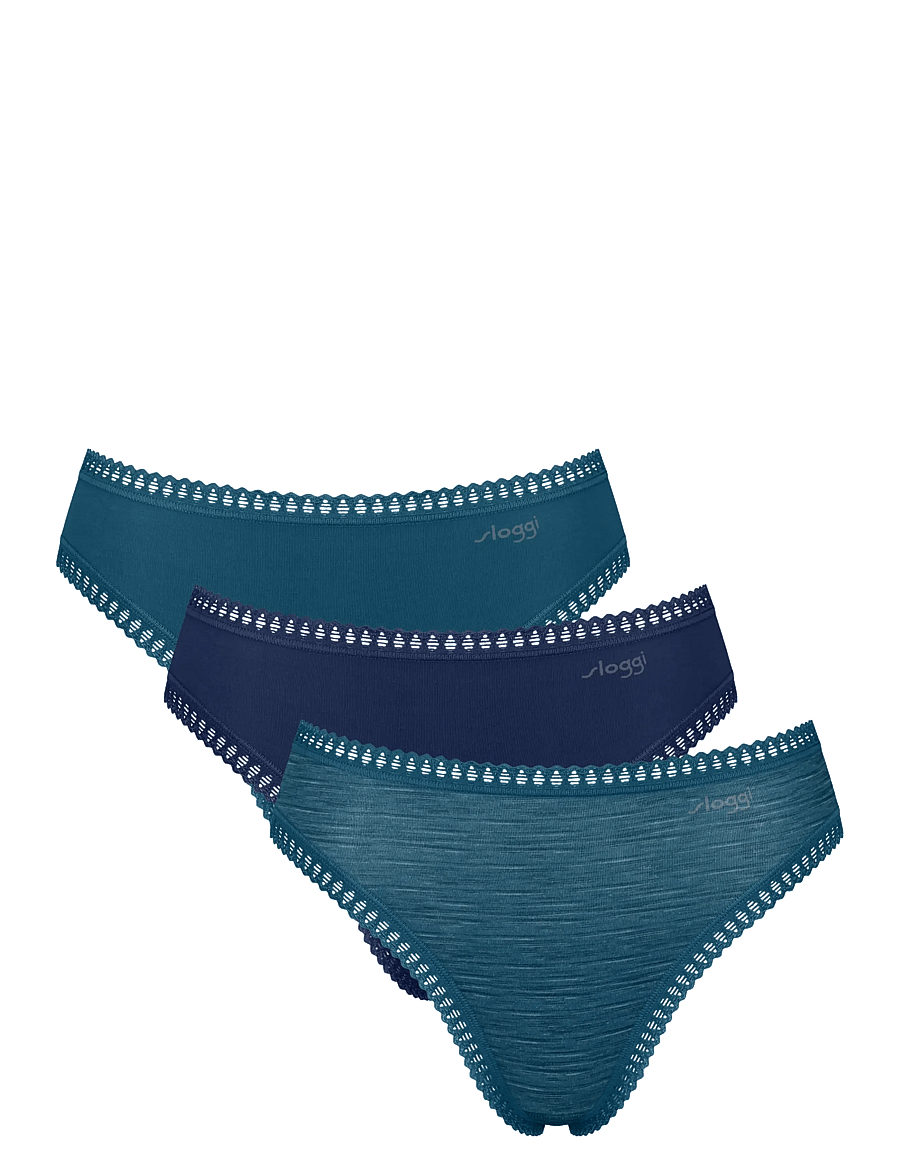 sloggi - sloggi GO Crush High leg C3P - püksikud - turquoise - light combination - 1