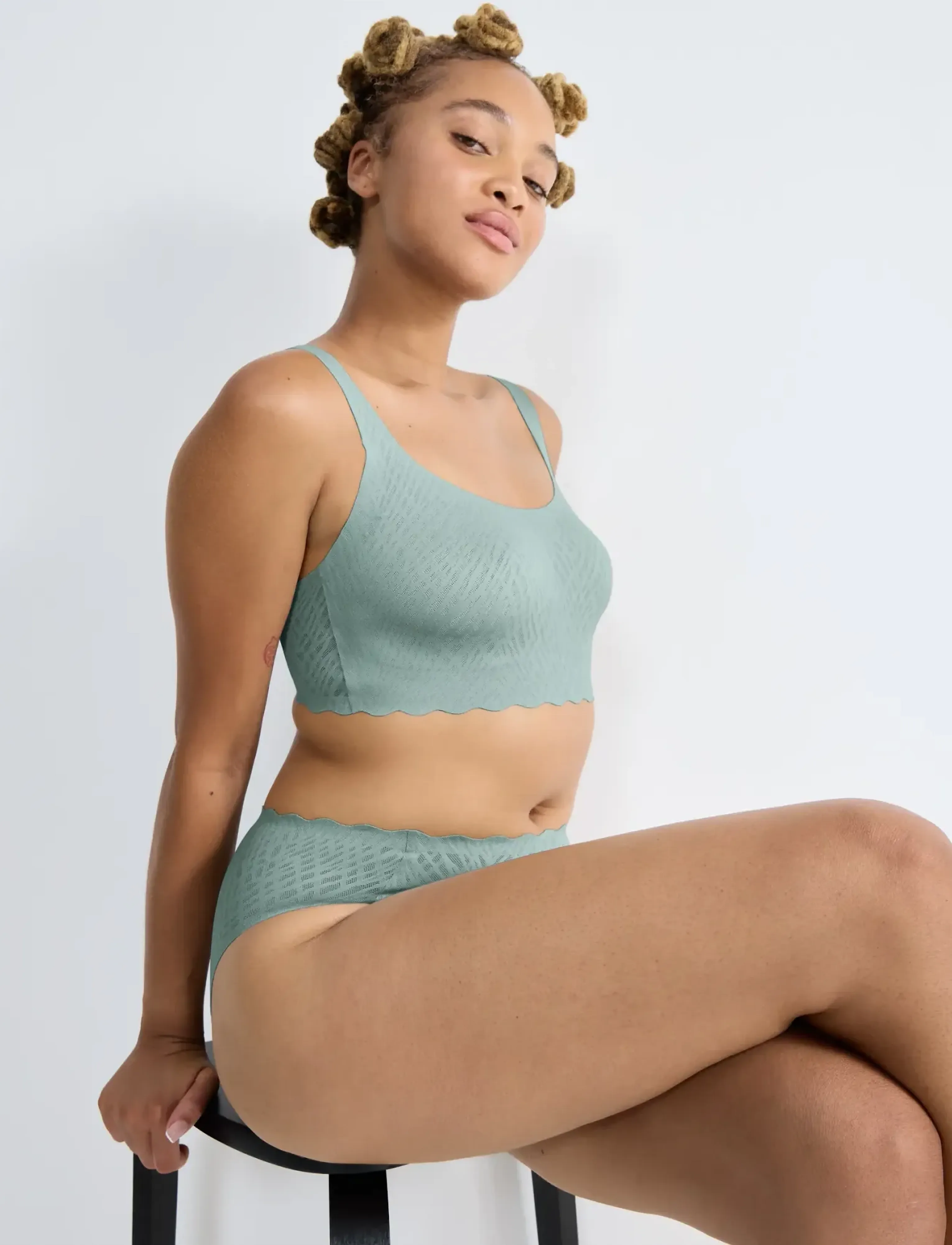 sloggi - sloggi ZERO Feel Bliss Top - bügellose bhs - misty turquoise - 5