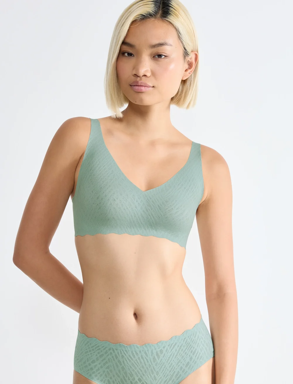 sloggi - sloggi ZERO Feel Bliss Soft bra - tugikaarteta rinnahoidjad - misty turquoise - 0