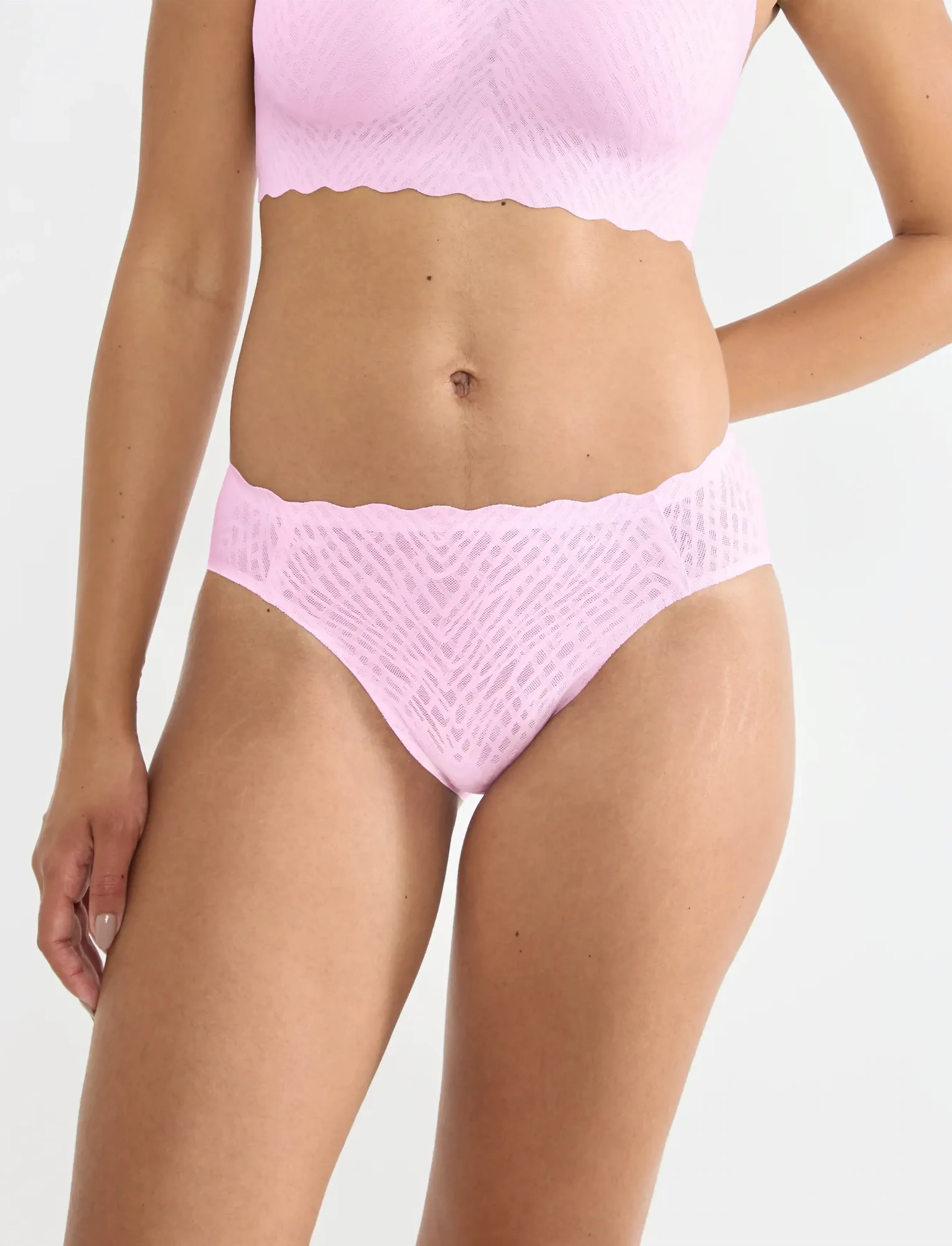 sloggi Sloggi Zero Feel Bliss High Leg, XL, Pink, Panties > Seamless Panties, Dame