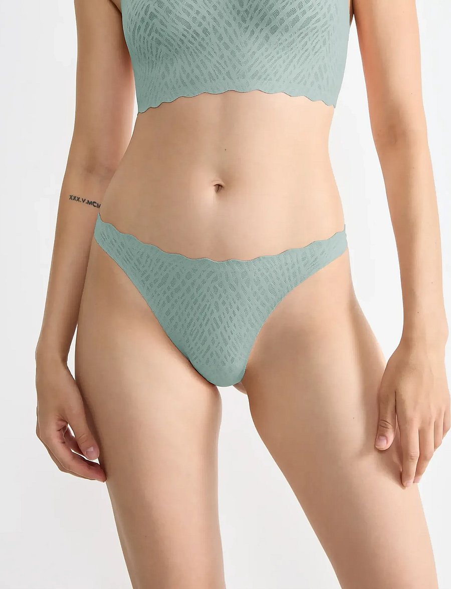 sloggi - sloggi ZERO Feel Bliss String - seamless trusser - misty turquoise - 0