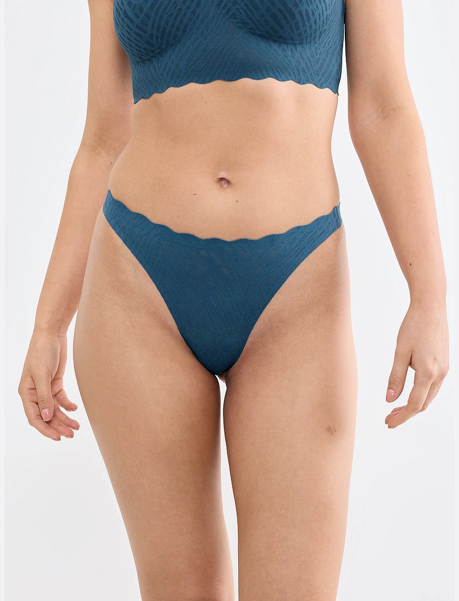 sloggi - sloggi ZERO Feel Bliss String - nahtlose slips - smoky blue - 0