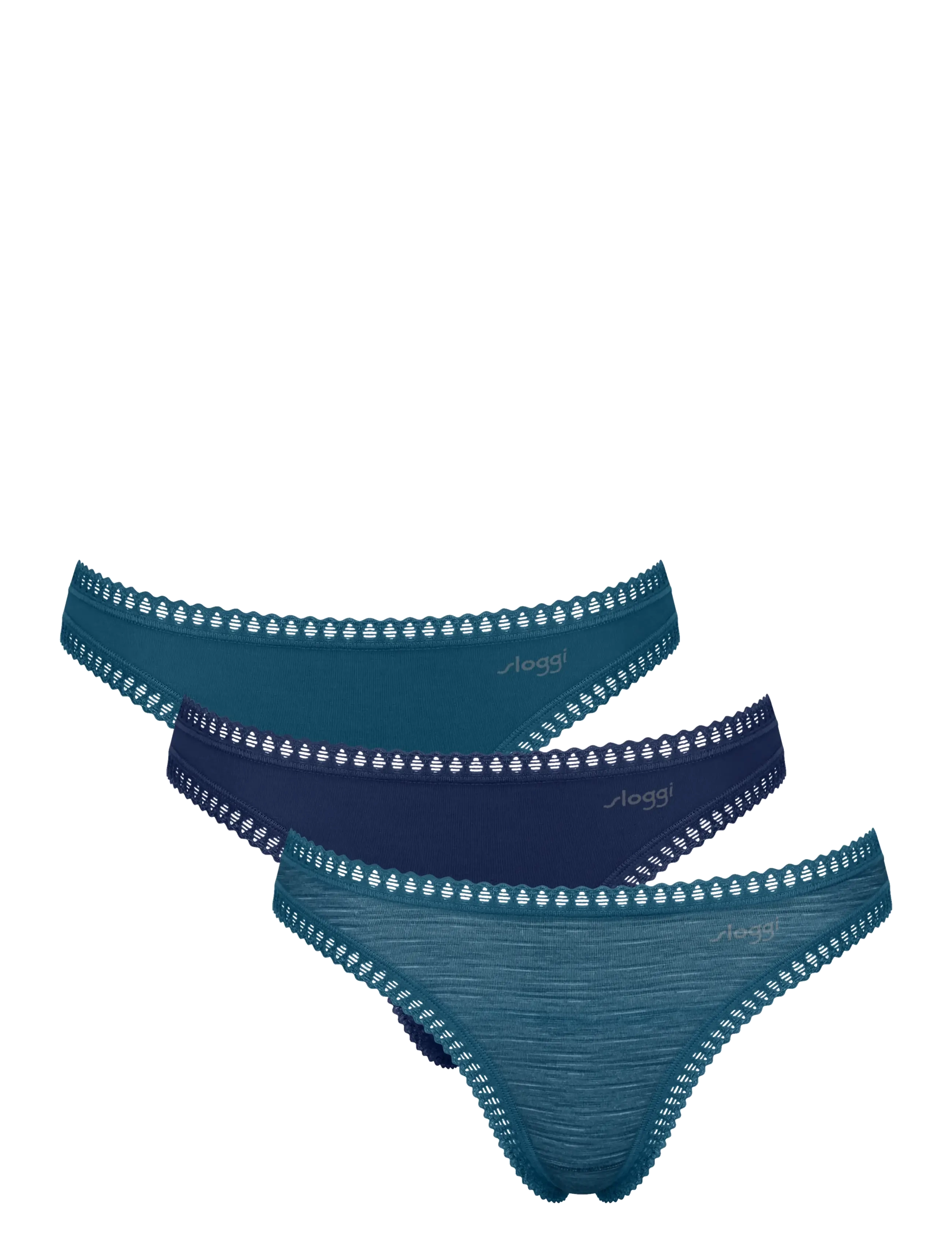 sloggi sloggi GO Crush String C3P - Undertøj - TURQUOISE - LIGHT COMBINATION / blue