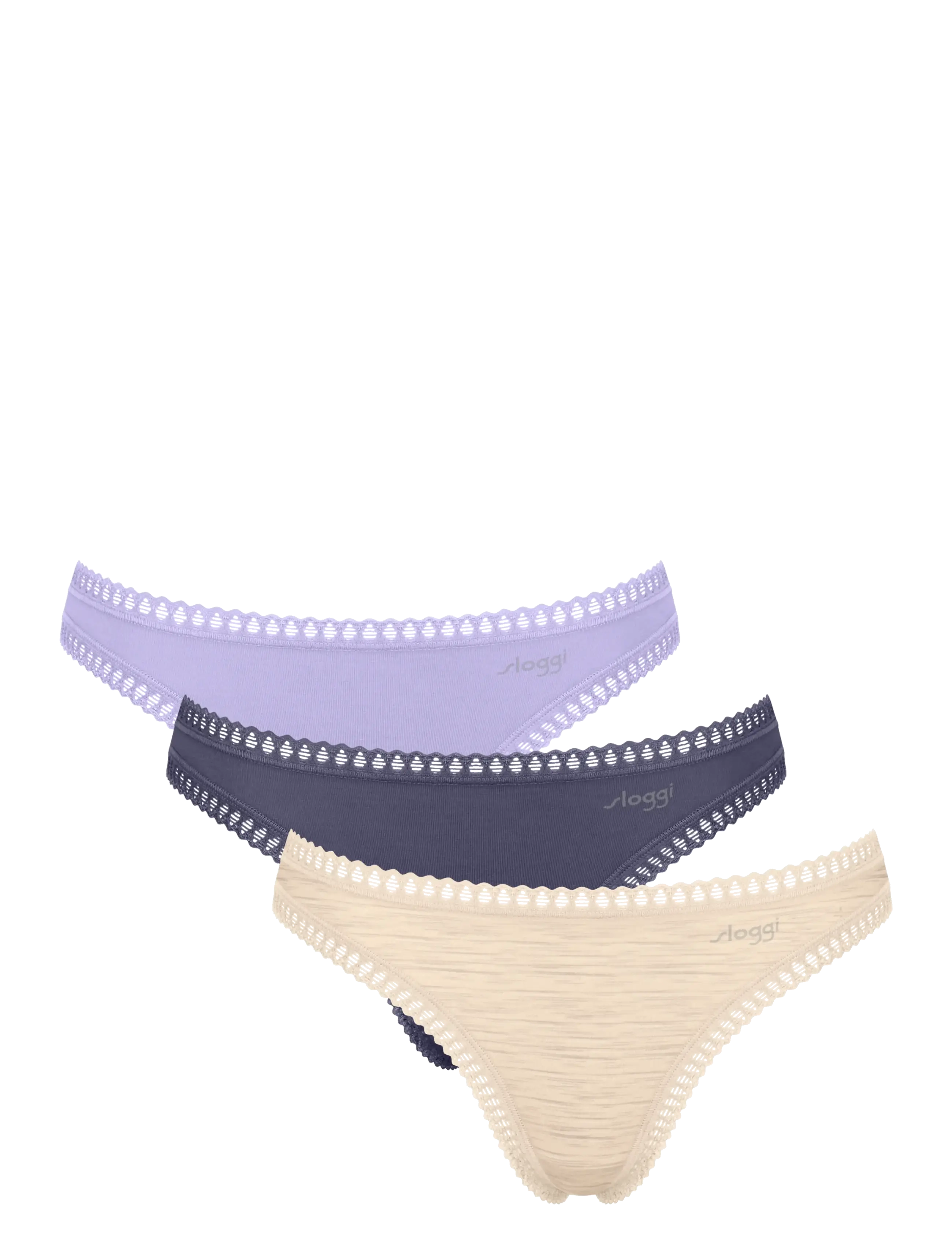 sloggi sloggi GO Crush String C3P - Aluspesu - LILAC - LIGHT COMBINATION / multi