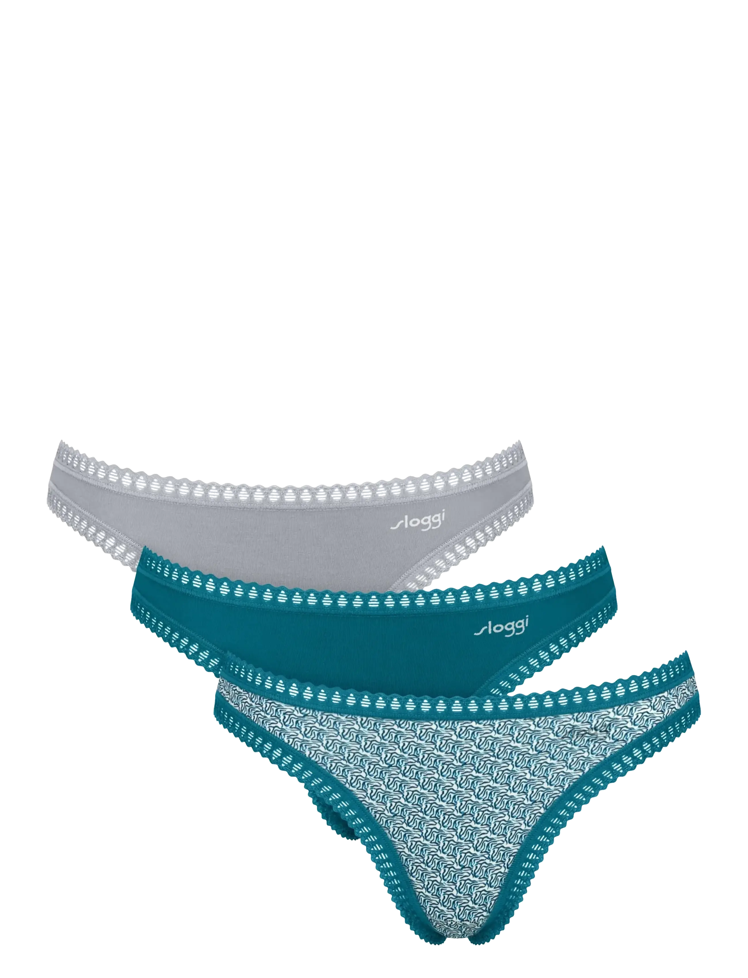sloggi Sloggi Go Crush String C3P, XL, Multi/patterned, Trusser > G-Streng, Dame