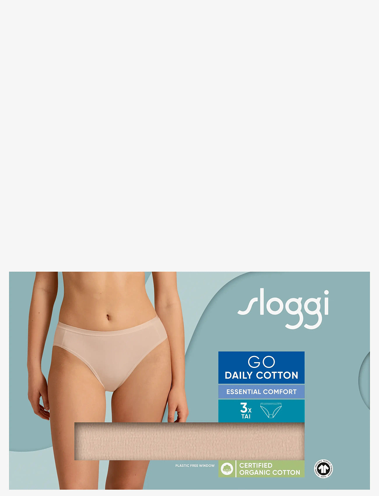 sloggi - sloggi GO Daily Cotton Tai 3P - püksikud - new beige - 4