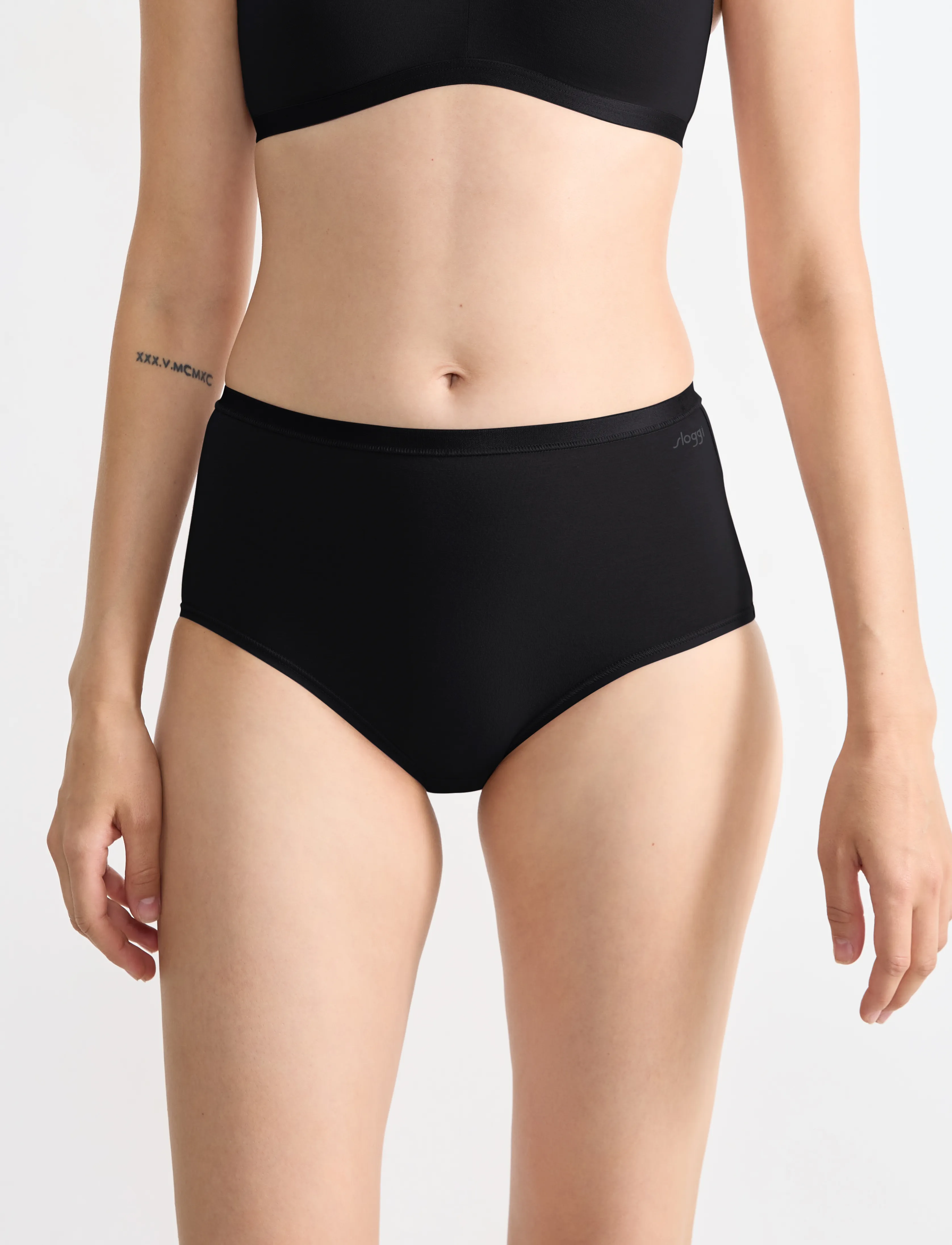 sloggi - sloggi GO Daily Cotton Highwaist 3P - midi & maxi trosor - black - 0