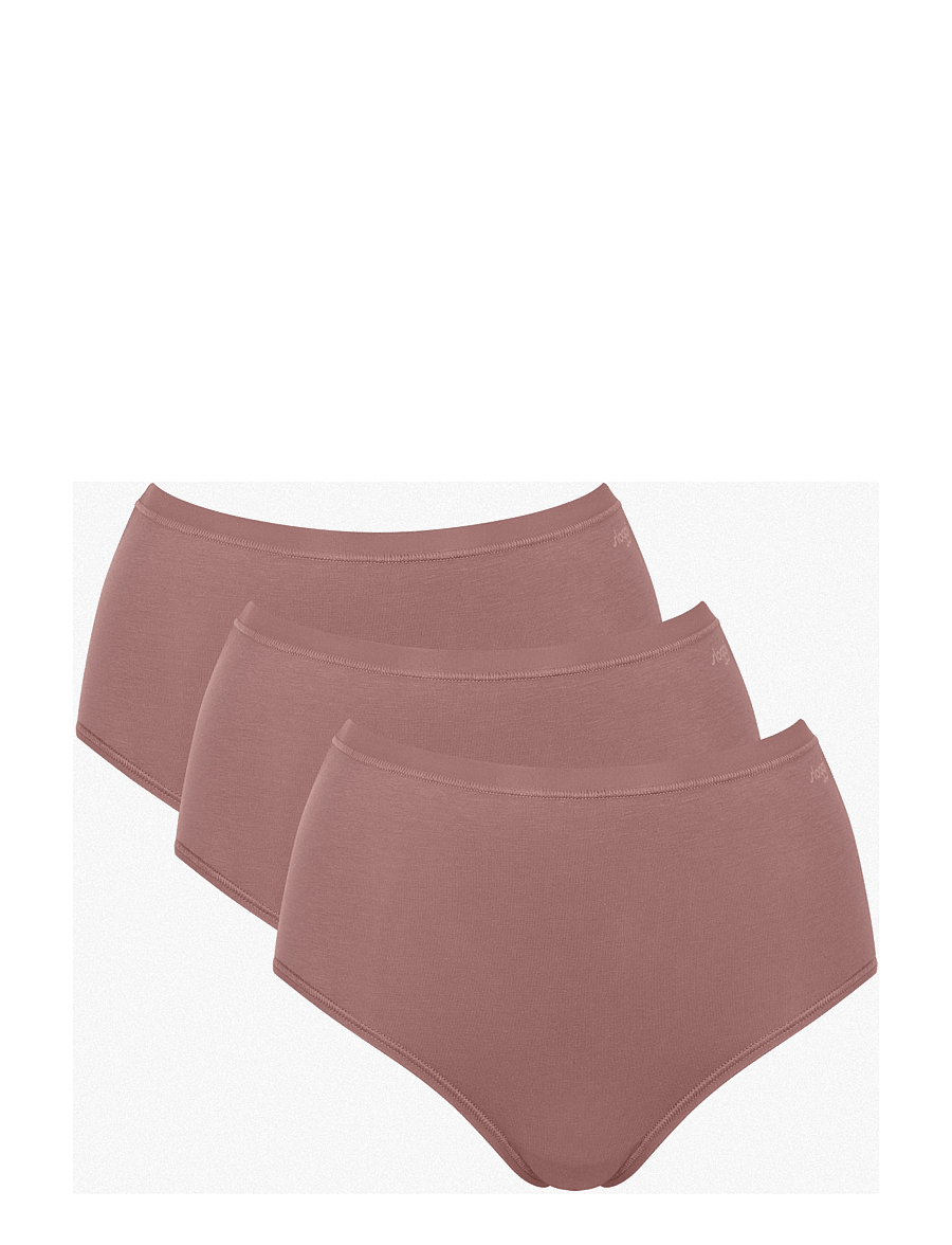 sloggi - sloggi GO Daily Cotton Highwaist 3P - midi & maxi trosor - cacao - 1