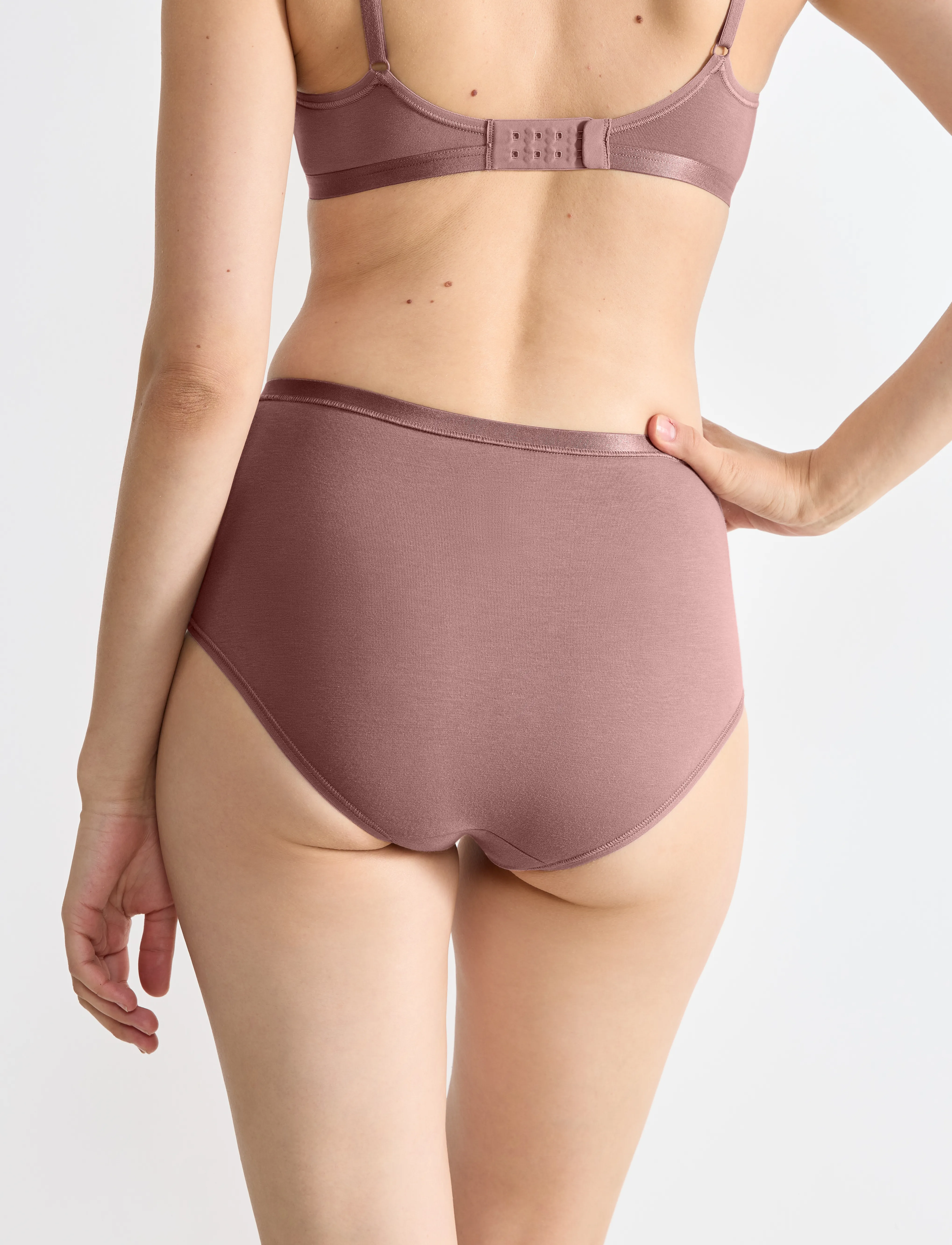 sloggi - sloggi GO Daily Cotton Highwaist 3P - midi & maxi trosor - cacao - 4