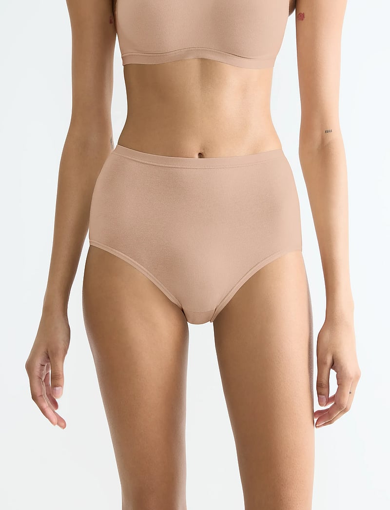 sloggi - sloggi GO Daily Cotton Highwaist 3P - midi & maxi slips - new beige - 0