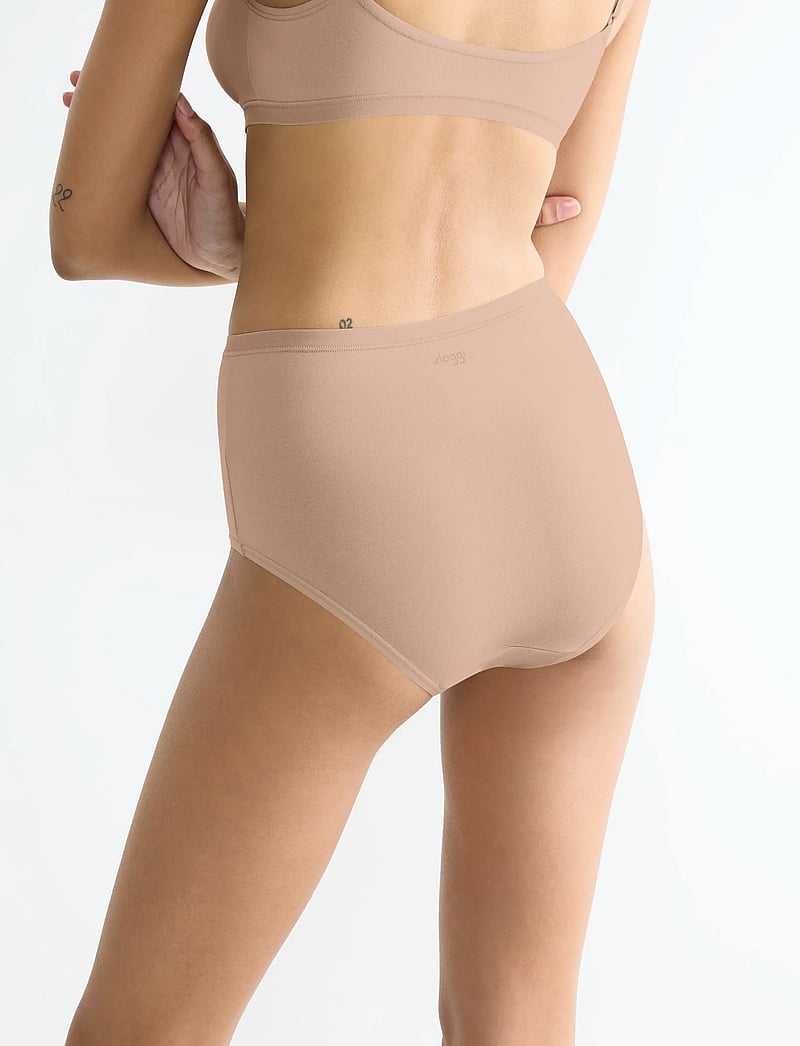 sloggi - sloggi GO Daily Cotton Highwaist 3P - midi & maxi slips - new beige - 5