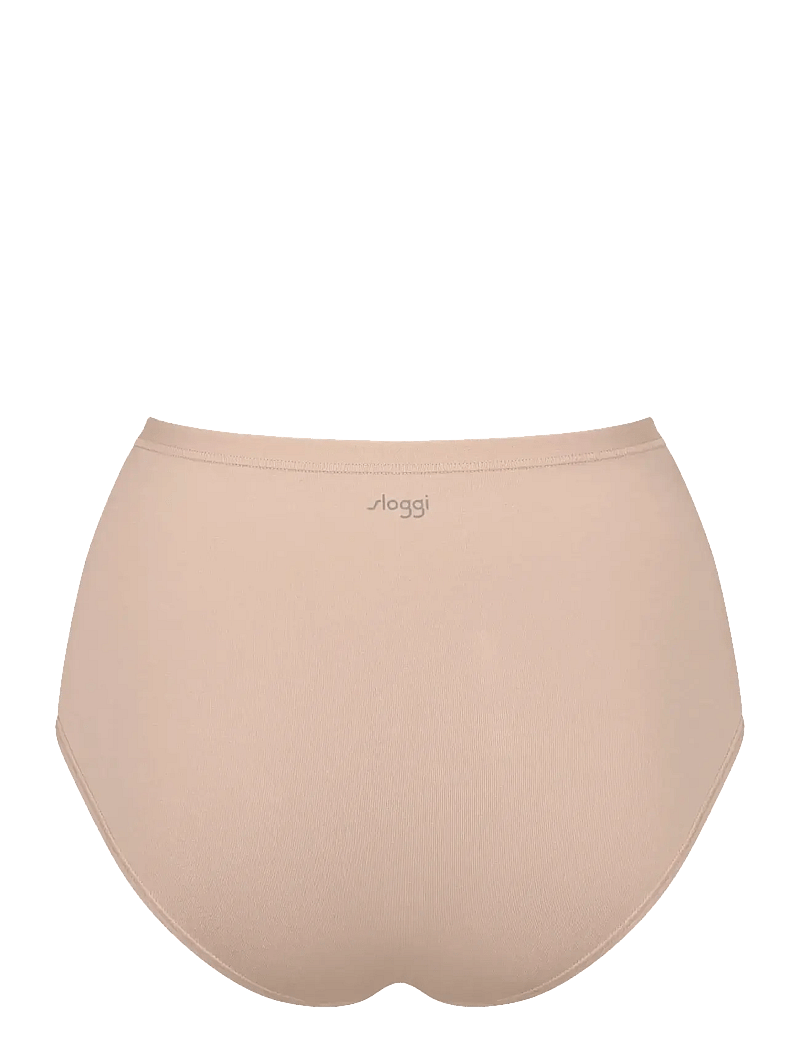 sloggi - sloggi GO Daily Cotton Highwaist 3P - midi & maxi slips - new beige - 3