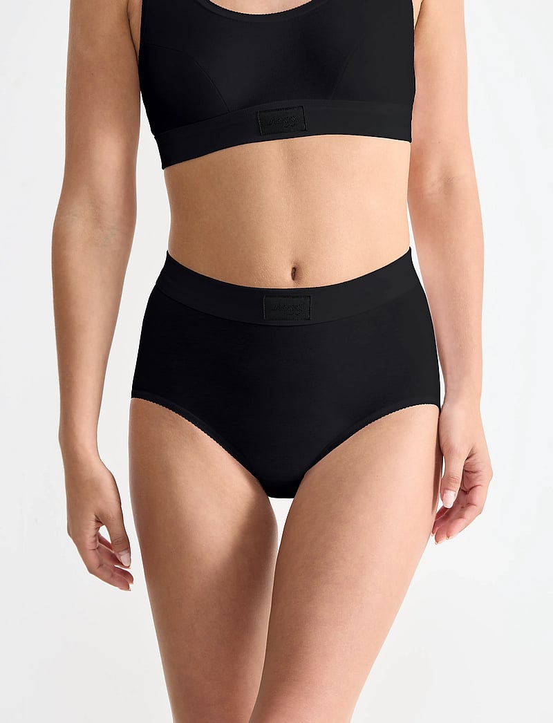 sloggi - sloggi Double Comfort T Maxi 2P - midi ja maxi püksikud - black - 0