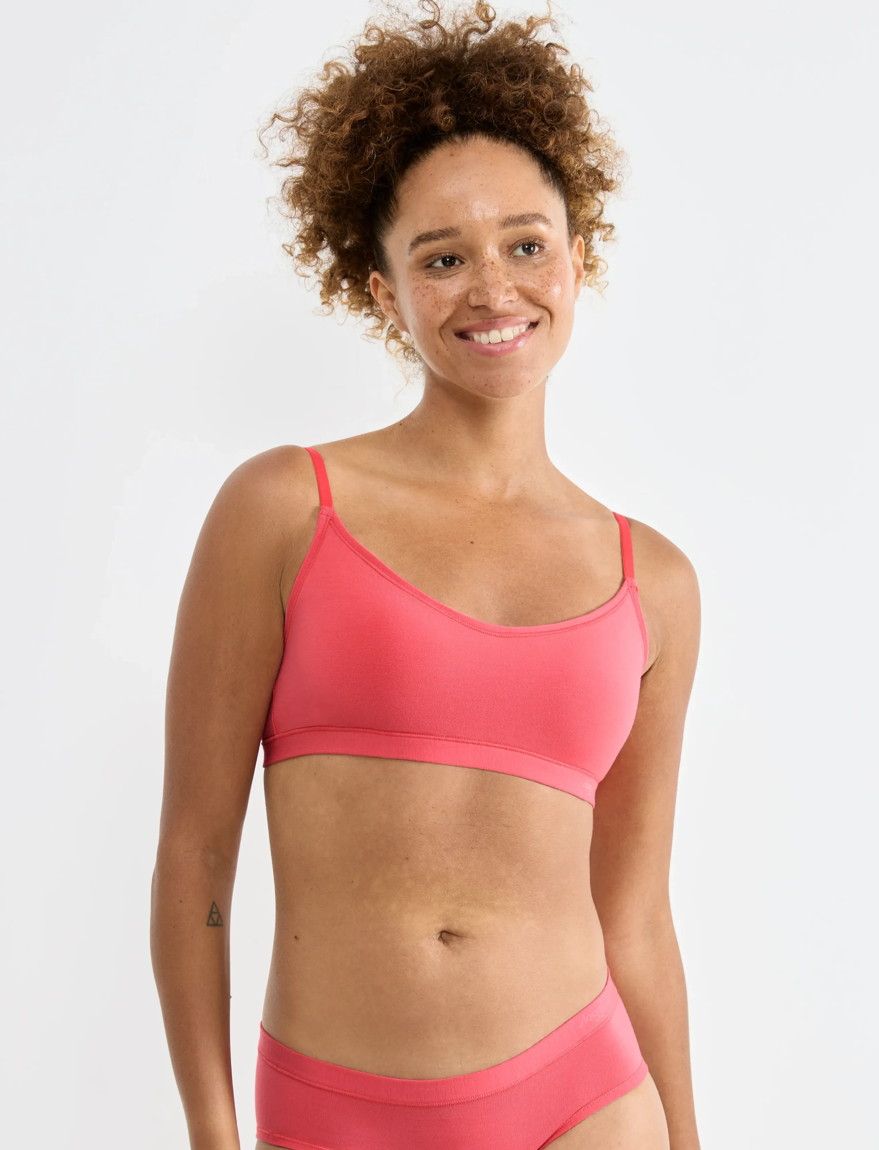 sloggi Free Evolve P, 1, Soft Bras, Rosa - Non Wired Frauen