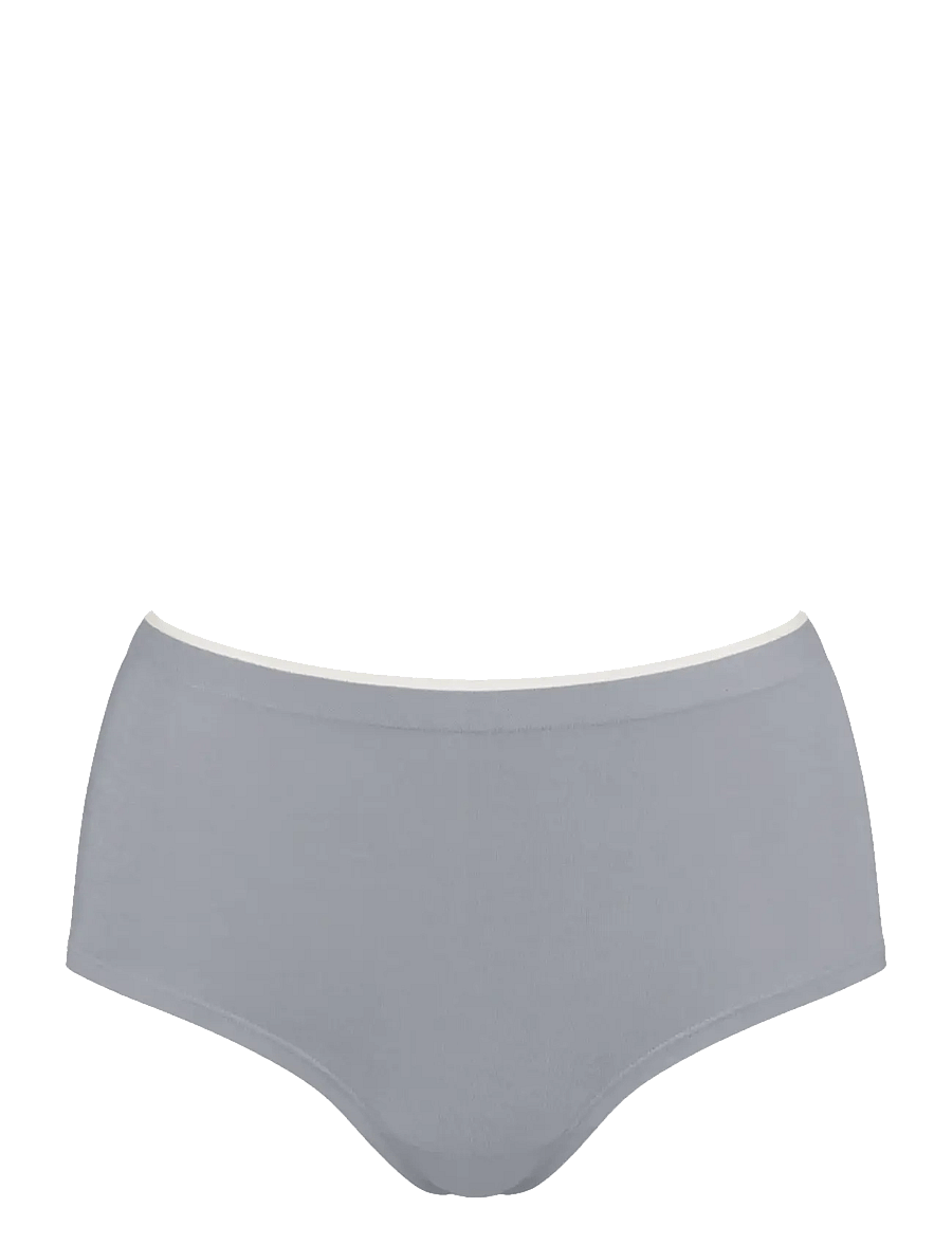 sloggi - sloggi GO Sense Highwaist 2P - midi & maxi slips - chrome - 2