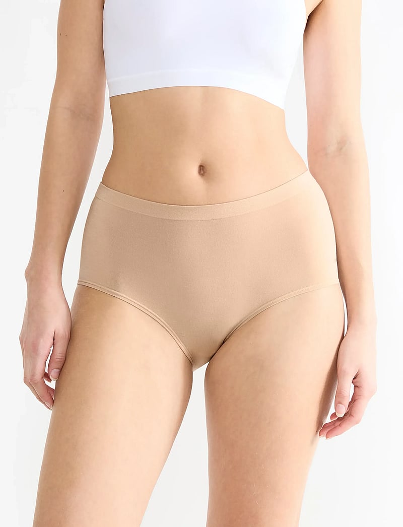 sloggi - sloggi GO Sense Highwaist 2P - midi & maxi slips - peanut butter - 0