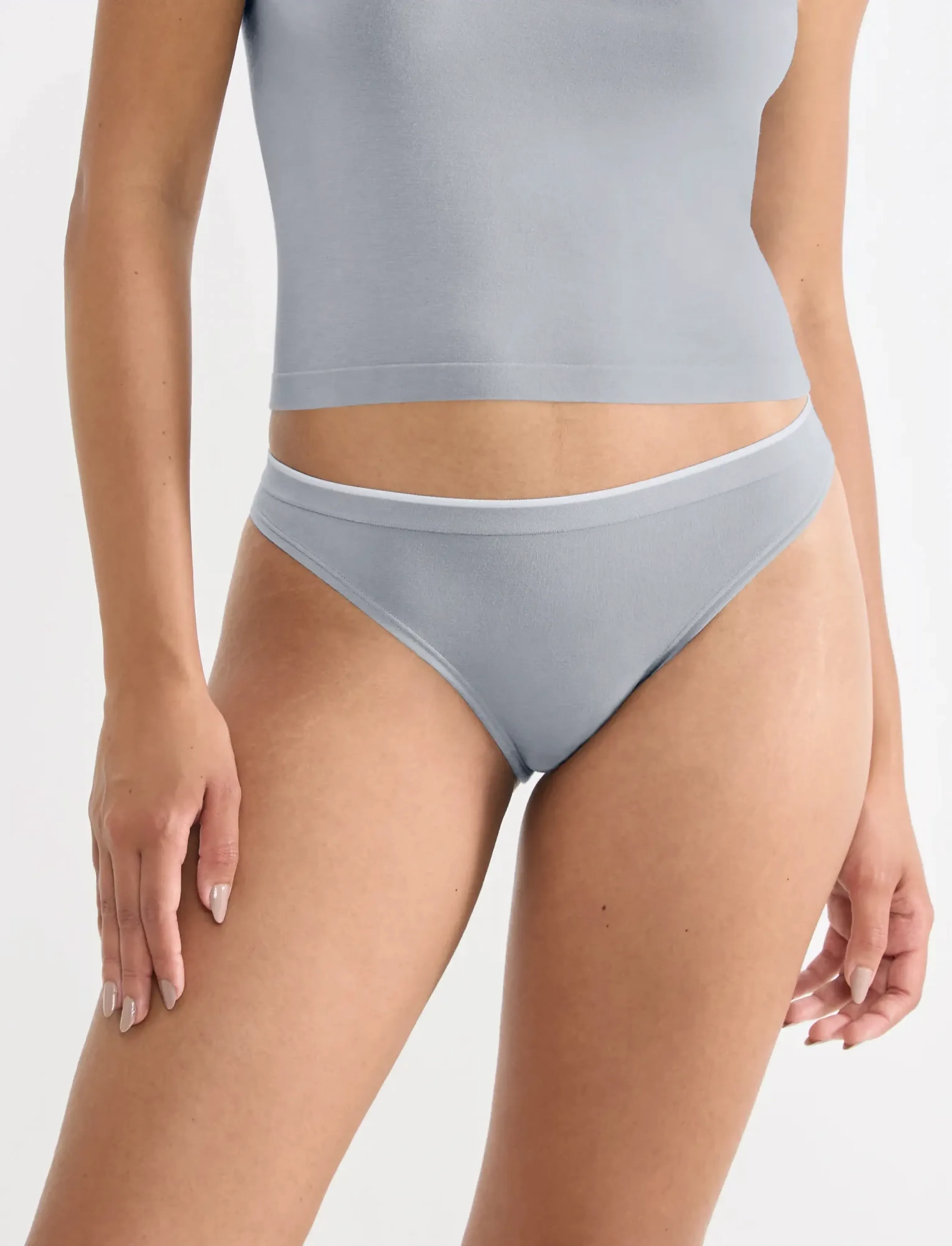 sloggi Go Sense Tanga 2P, XXL, Panties, Grau - Briefs, Frauen