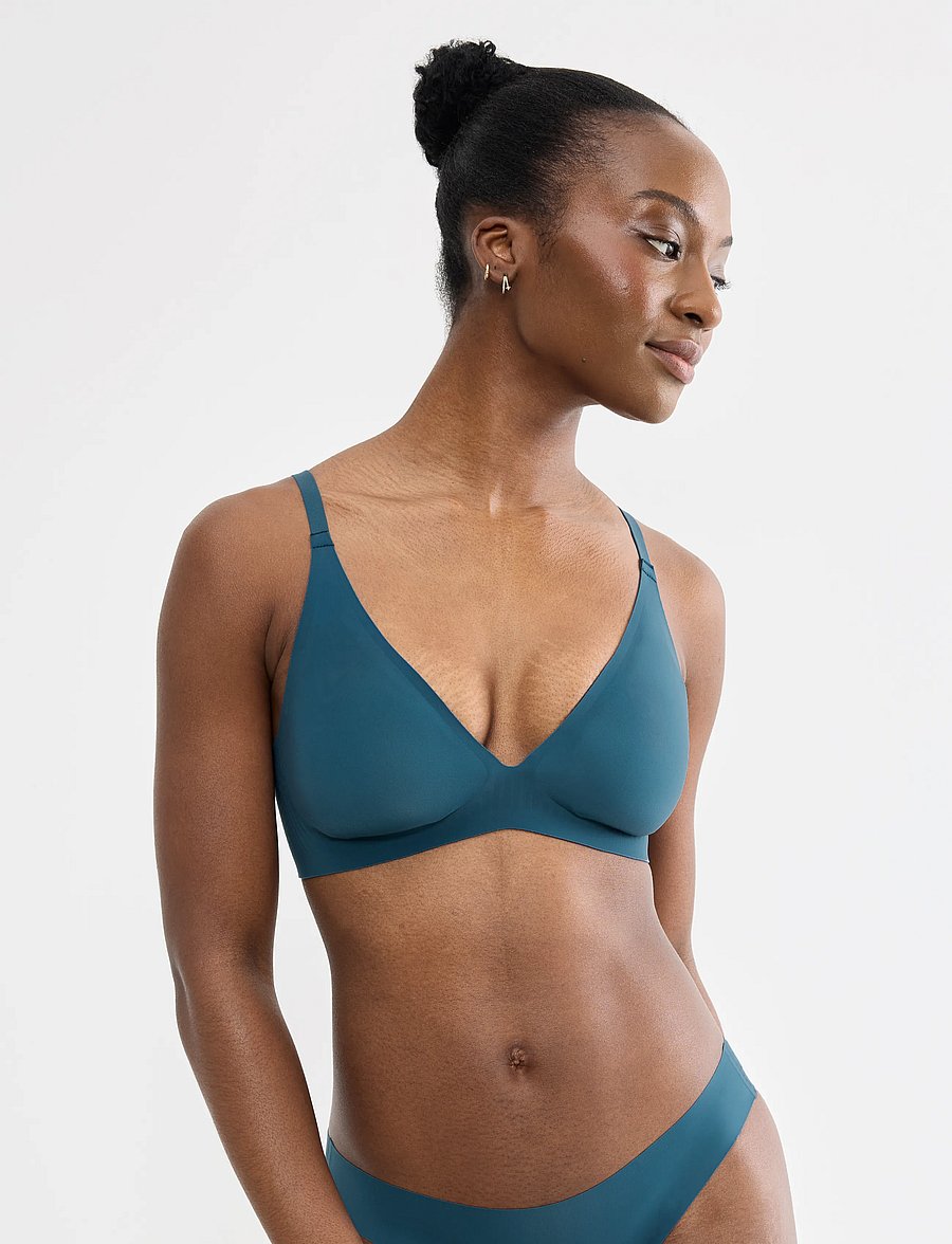 sloggi - sloggi ZERO Feel 2.0 THE UP P Bra - t-särgi rinnahoidjad - smoky blue - 0