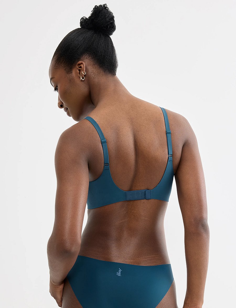 sloggi - sloggi ZERO Feel 2.0 THE UP P Bra - t-särgi rinnahoidjad - smoky blue - 2