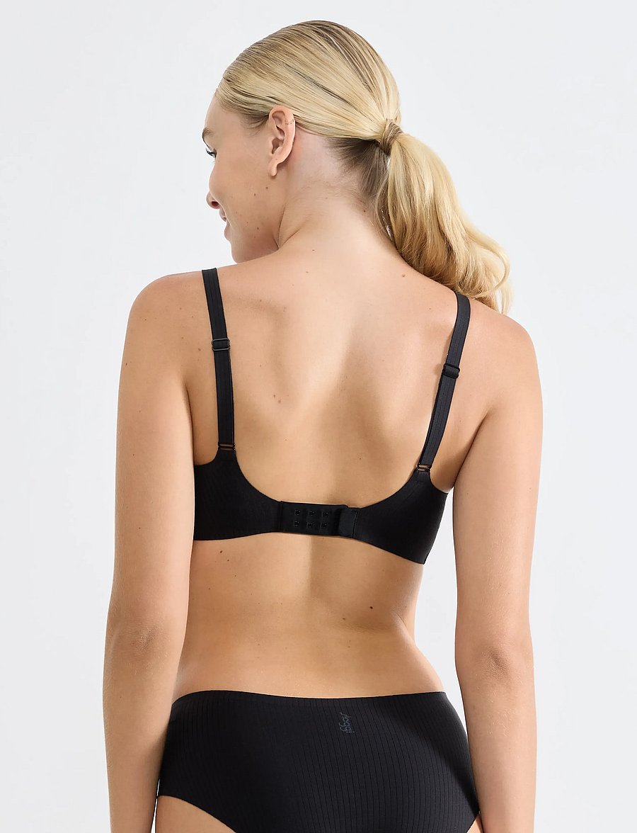 sloggi - sloggi ZERO Feel Pure Soft bra - bügellose bhs - black - 3
