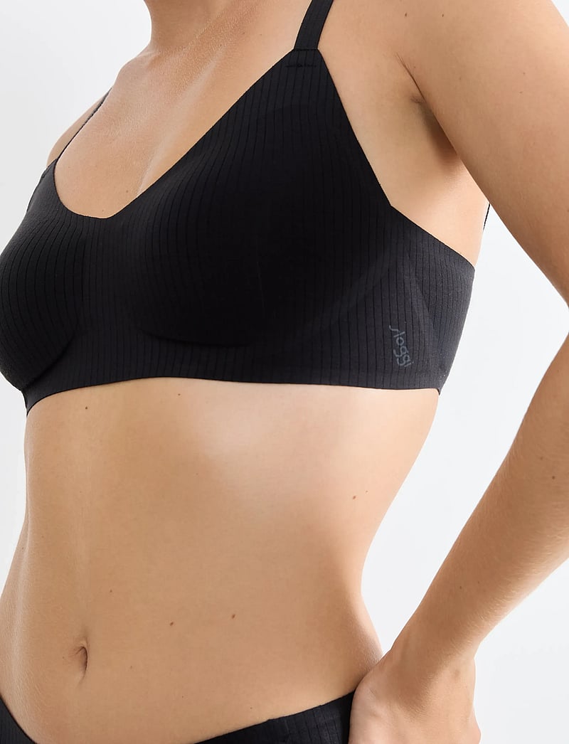 sloggi - sloggi ZERO Feel Pure Soft bra - tugikaarteta rinnahoidjad - black - 4