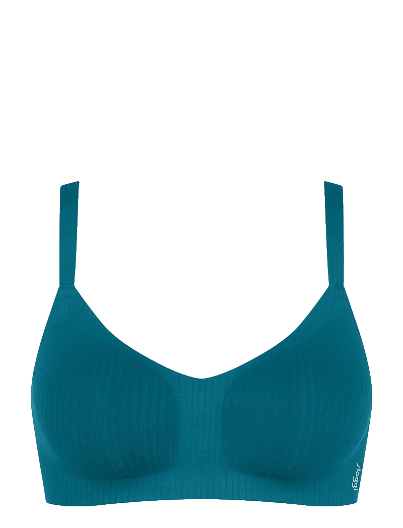 sloggi - sloggi ZERO Feel Pure Soft bra - tugikaarteta rinnahoidjad - blue coral - 1