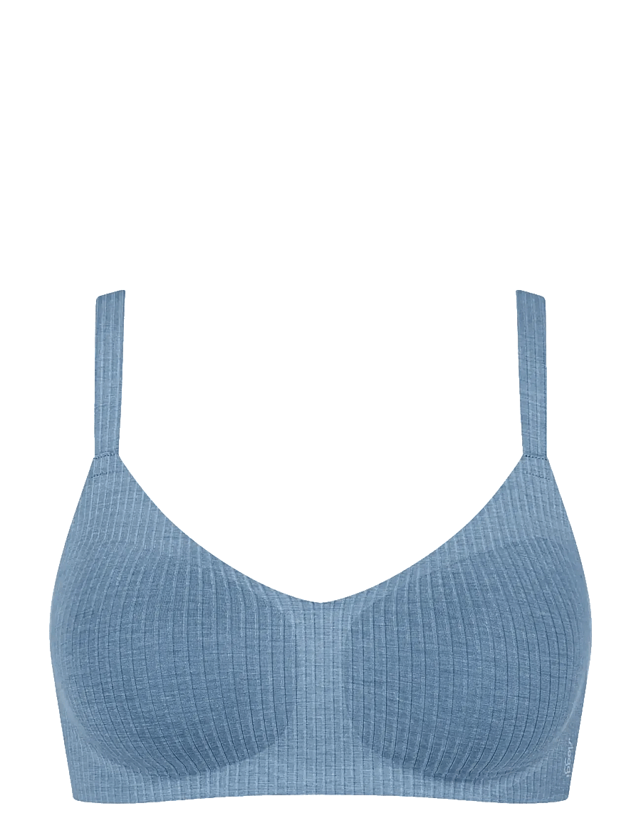 sloggi - sloggi ZERO Feel Pure Soft bra - tugikaarteta rinnahoidjad - liberty blue - 1