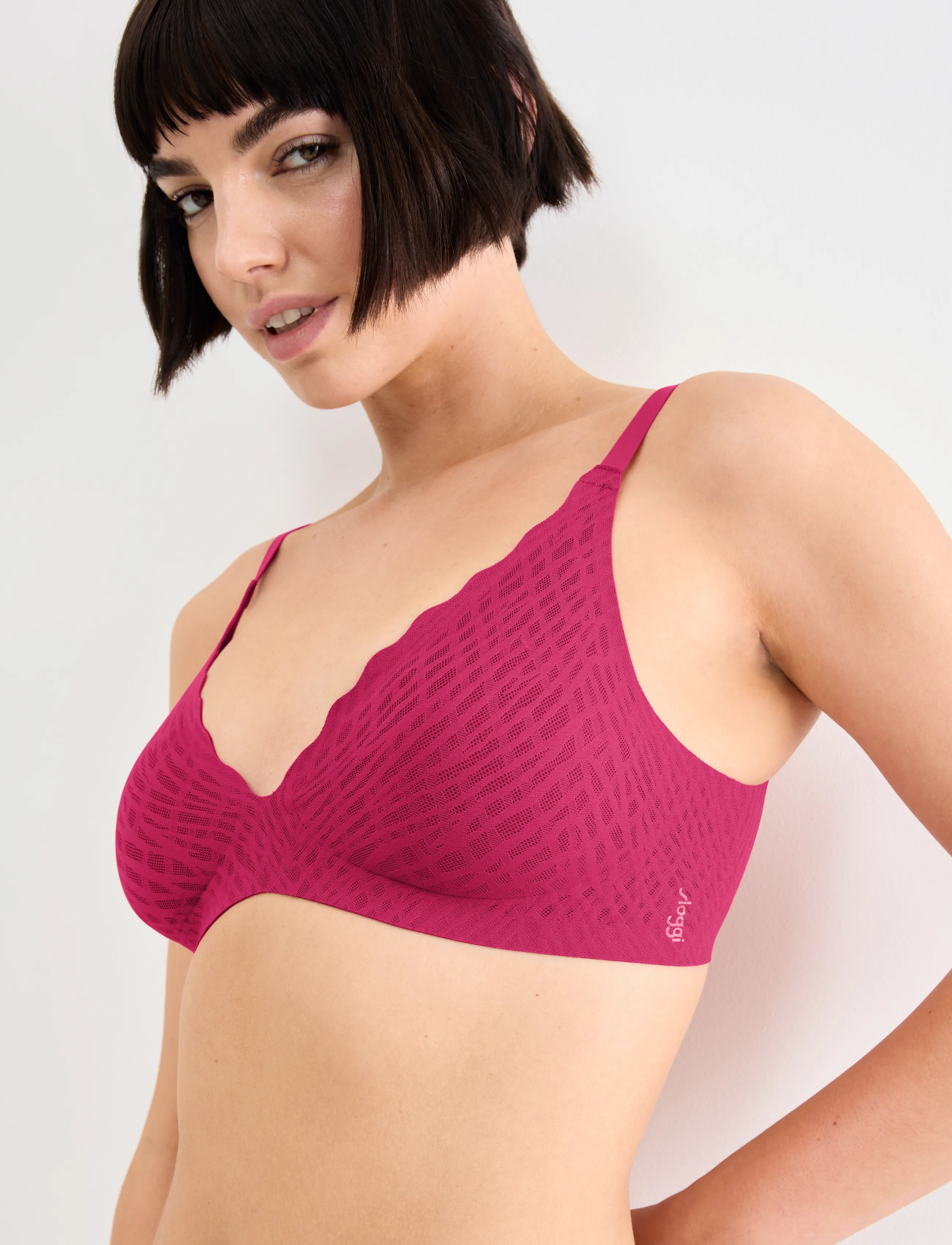 sloggi - sloggi ZERO Feel Bliss THE UP P Bra - non wired bras - berry - 4