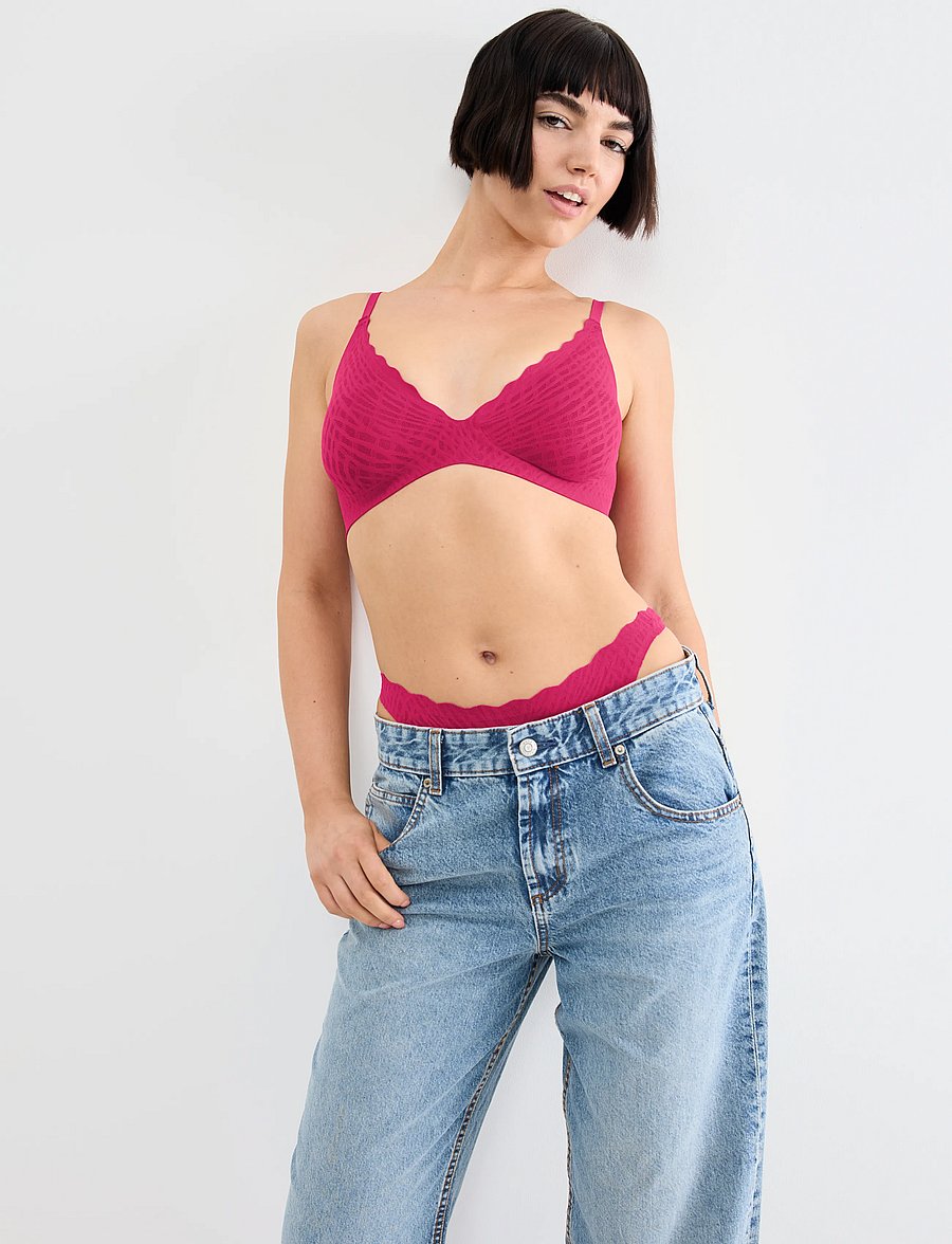 sloggi - sloggi ZERO Feel Bliss THE UP P Bra - non wired bras - berry - 5
