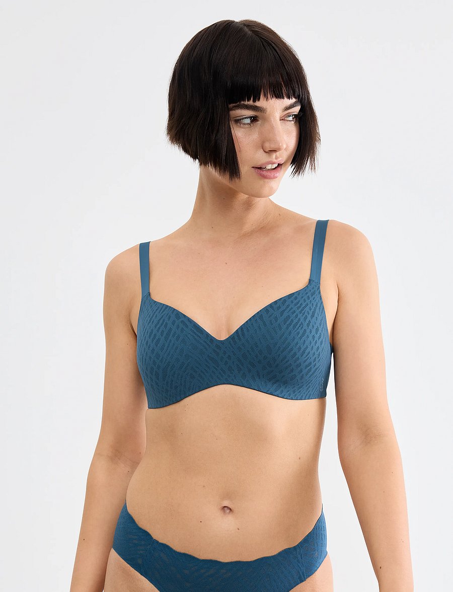 sloggi - sloggi ZERO Feel Bliss THE UP TshirtBra - t-shirt bh'er - smoky blue - 0