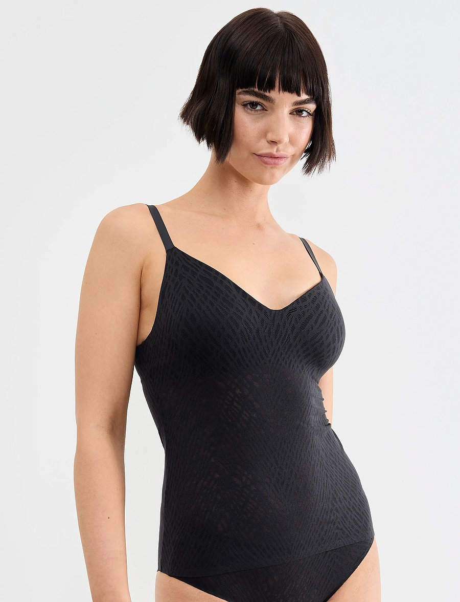 sloggi - sloggi ZEROFeelBliss THE UP PushUpShirt - push up bras - black - 0