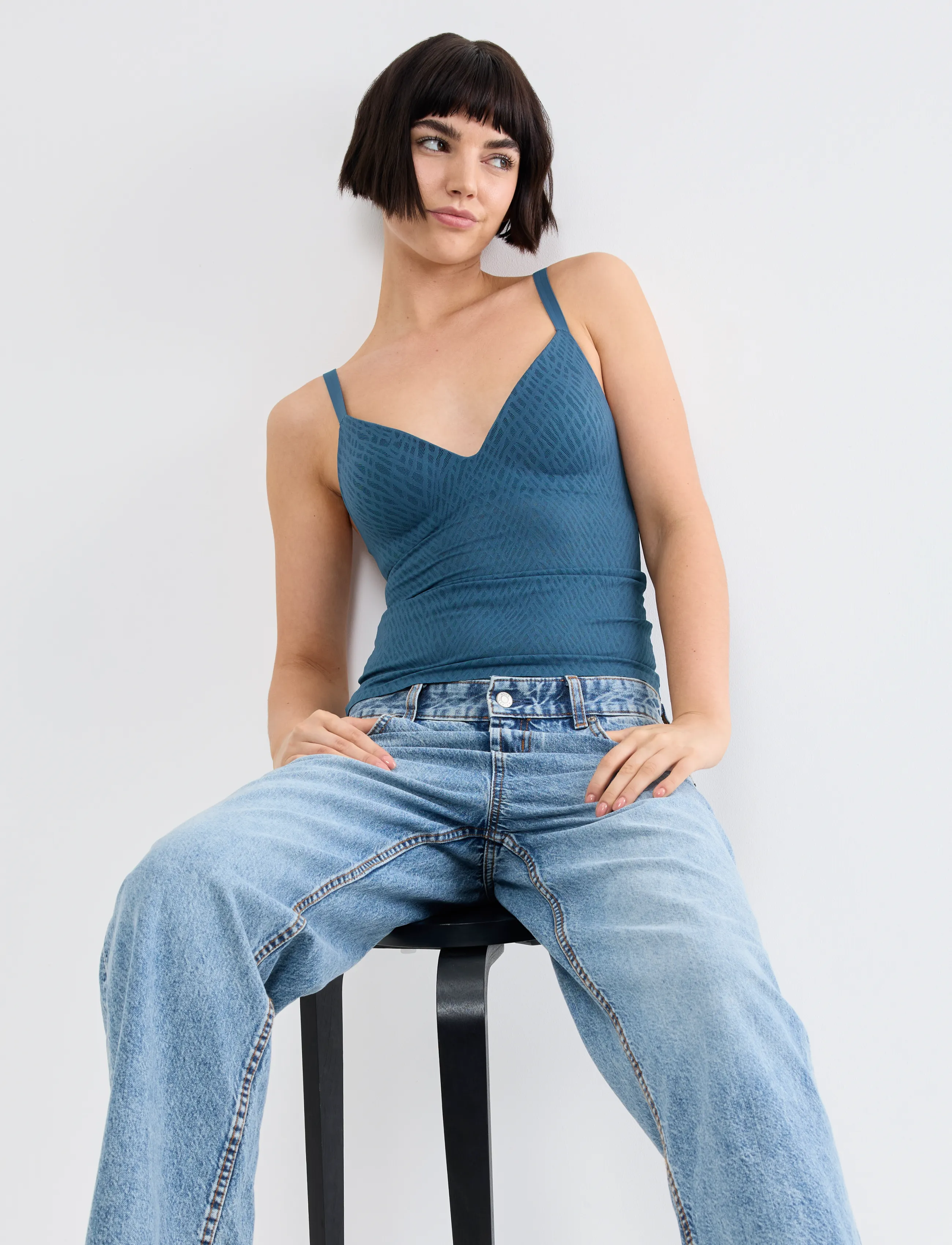 sloggi - sloggi ZEROFeelBliss THE UP PushUpShirt - push up bh'er - smoky blue - 4