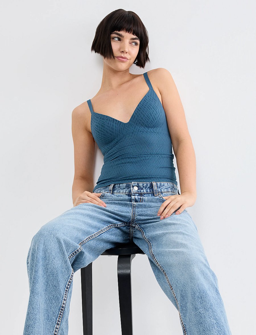 sloggi - sloggi ZEROFeelBliss THE UP PushUpShirt - push up bh'er - smoky blue - 4