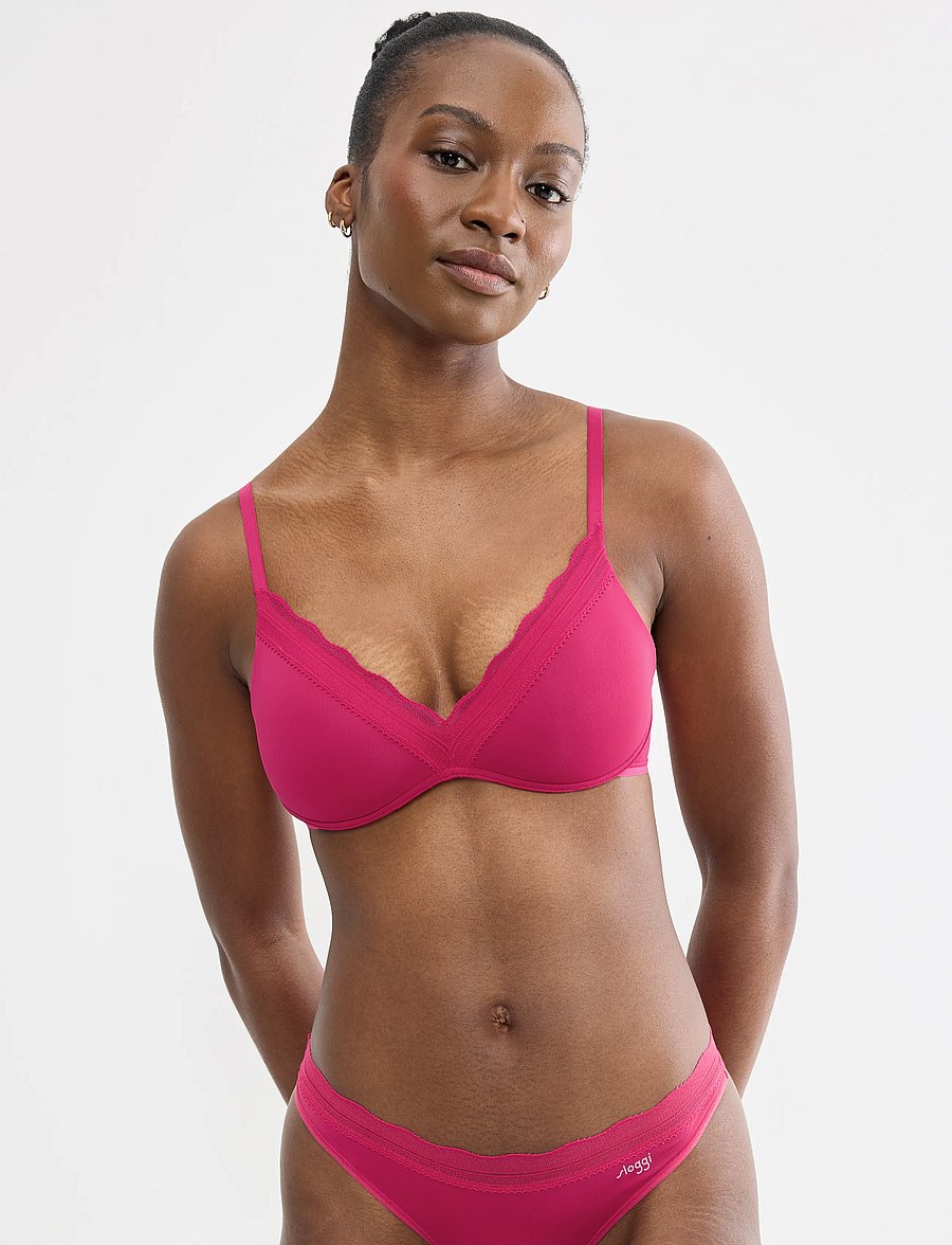 sloggi - sloggi GO Blush PU Bra - plunge bh'er - berry - 0