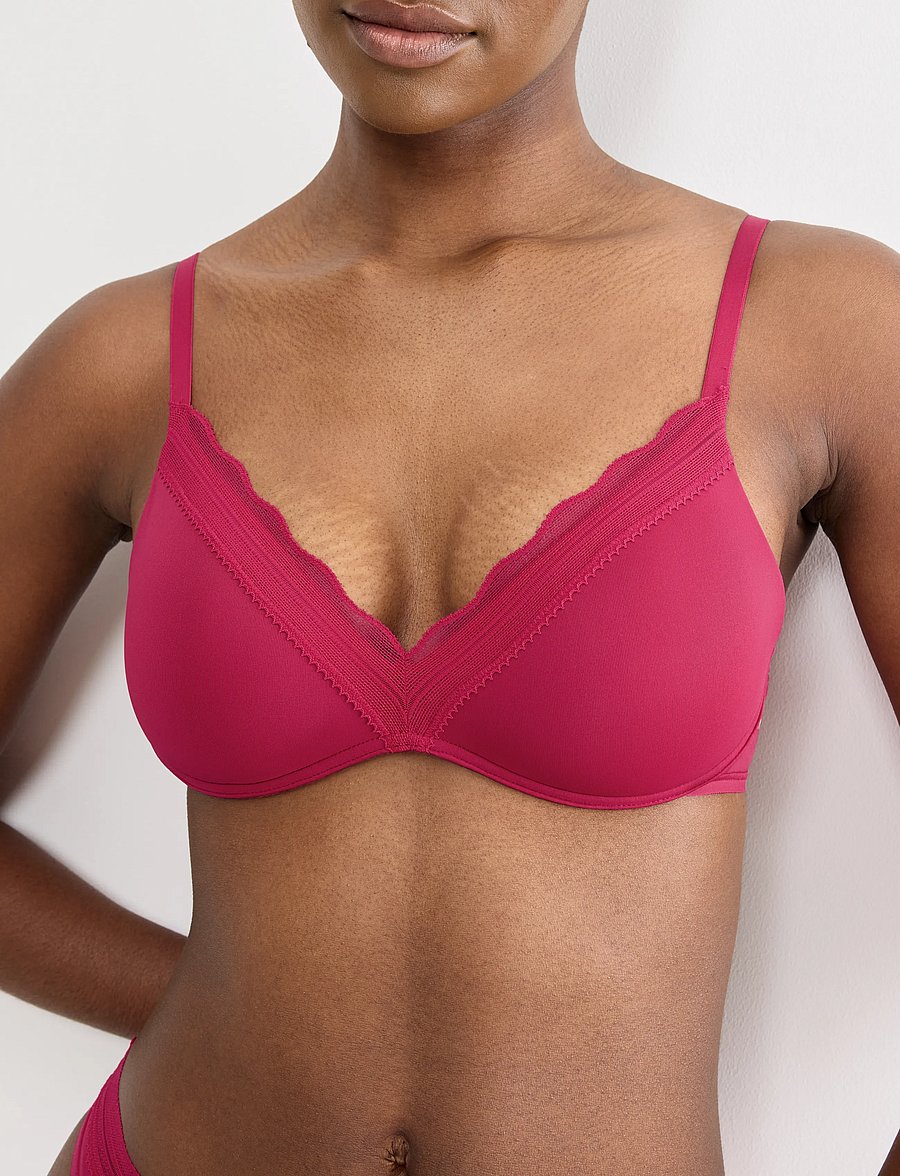 sloggi - sloggi GO Blush PU Bra - plunge bh'er - berry - 3
