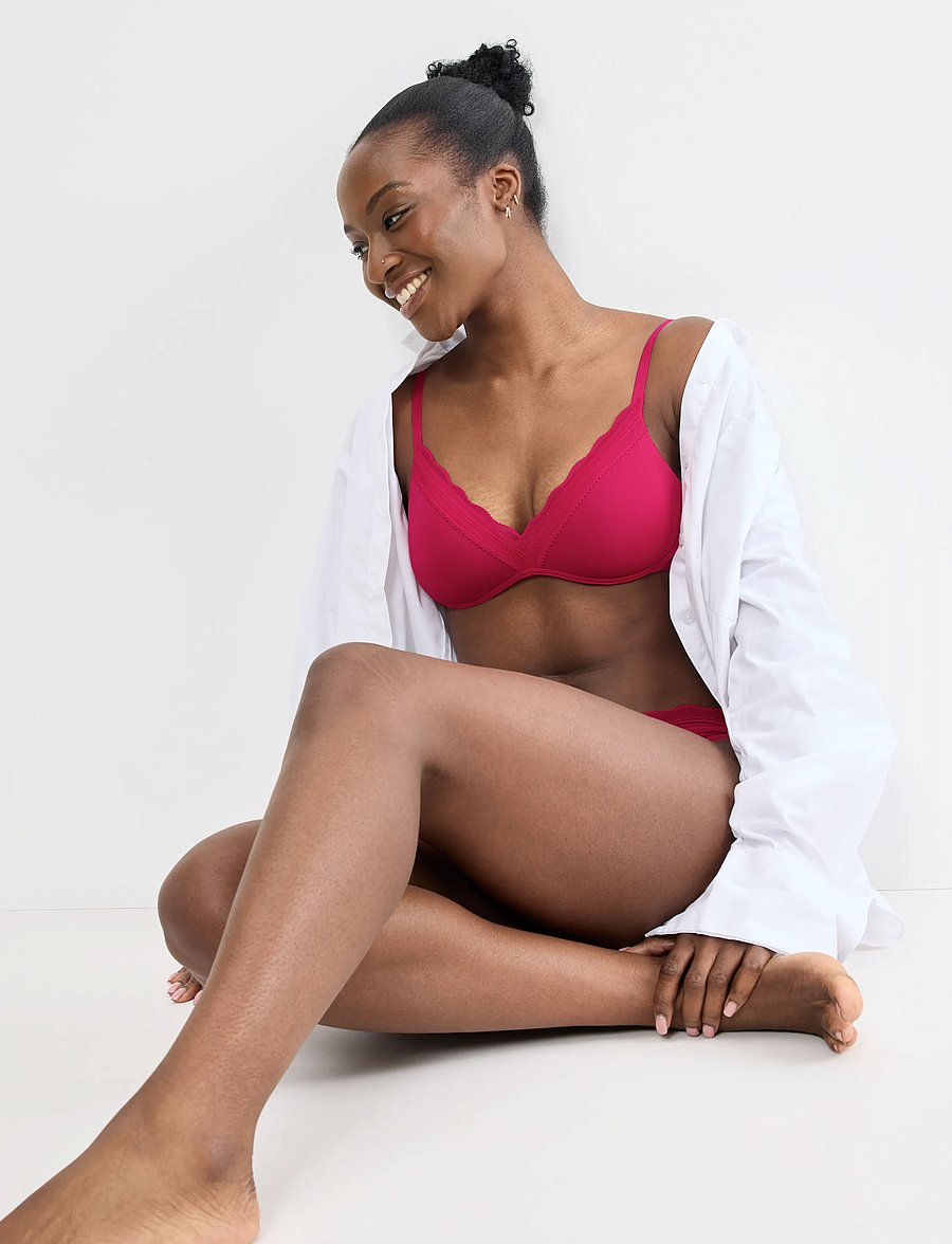 sloggi - sloggi GO Blush PU Bra - plunge bh'er - berry - 4