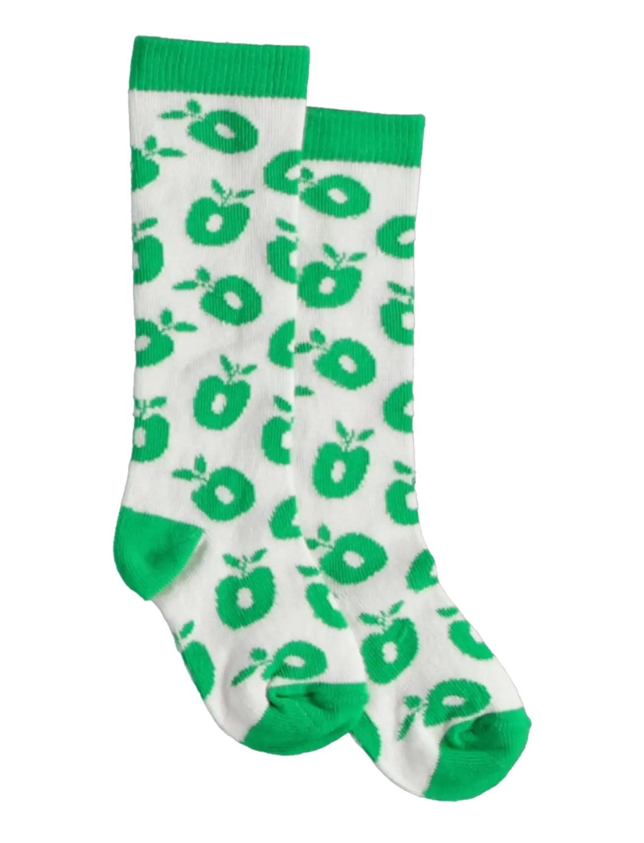 Småfolk - Knee socks with apples - sügisesed riided - green - 2