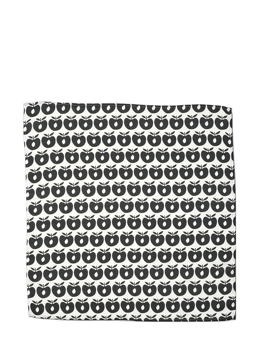 Småfolk - 3 packs of muslin cloths with apples - lägsta priserna - black grey - 0