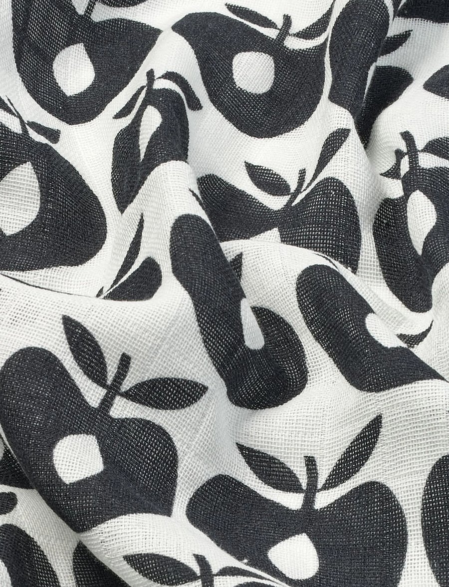 Småfolk - 3 packs of muslin cloths with apples - lägsta priserna - black grey - 5
