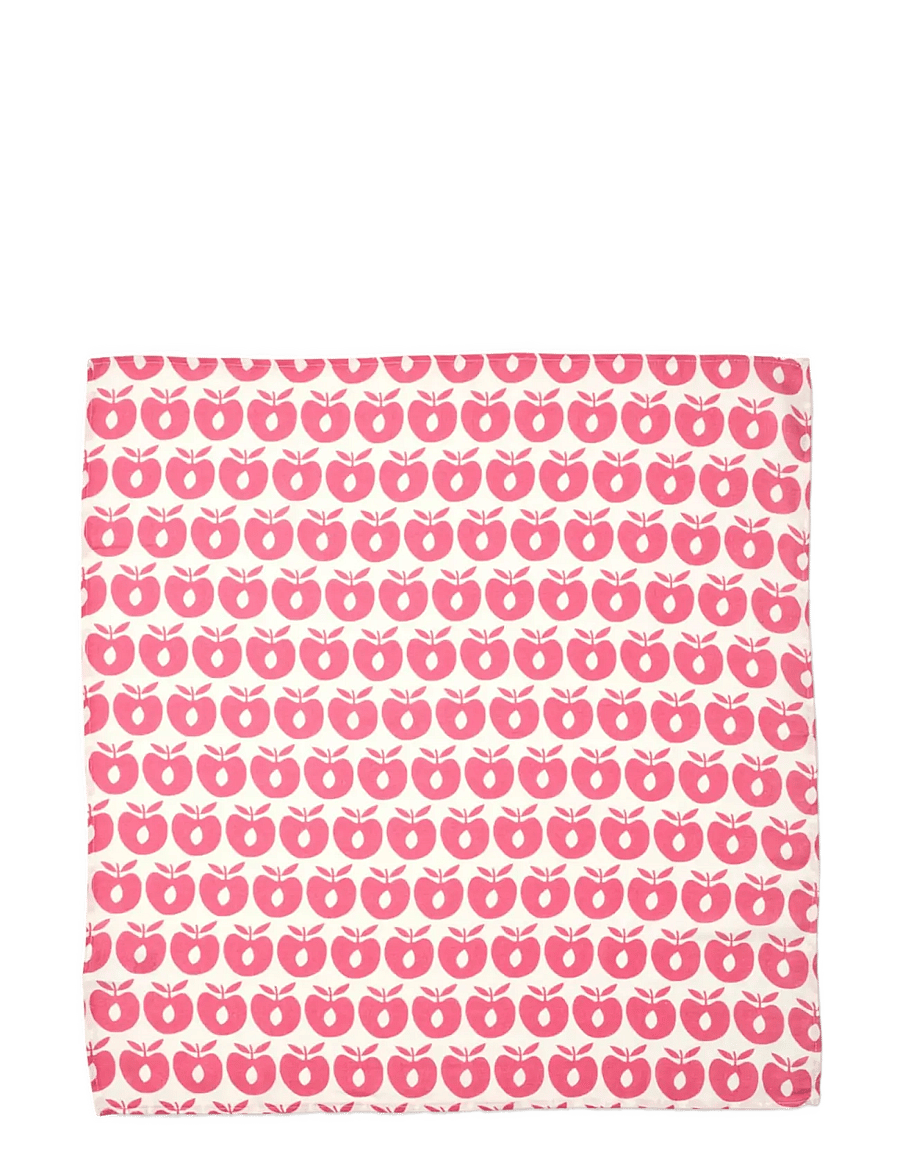 Småfolk - 3 packs of muslin cloths with apples - lägsta priserna - carmine - 0