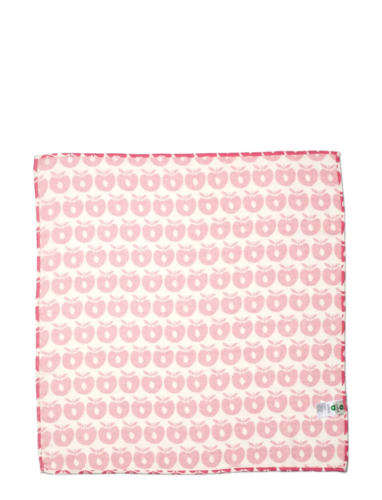 Småfolk - 3 packs of muslin cloths with apples - lowest prices - carmine - 1