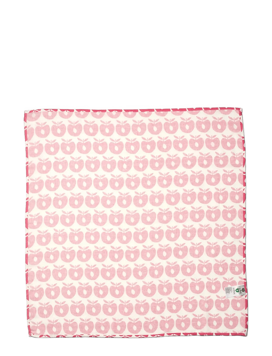 Småfolk - 3 packs of muslin cloths with apples - lägsta priserna - carmine - 1