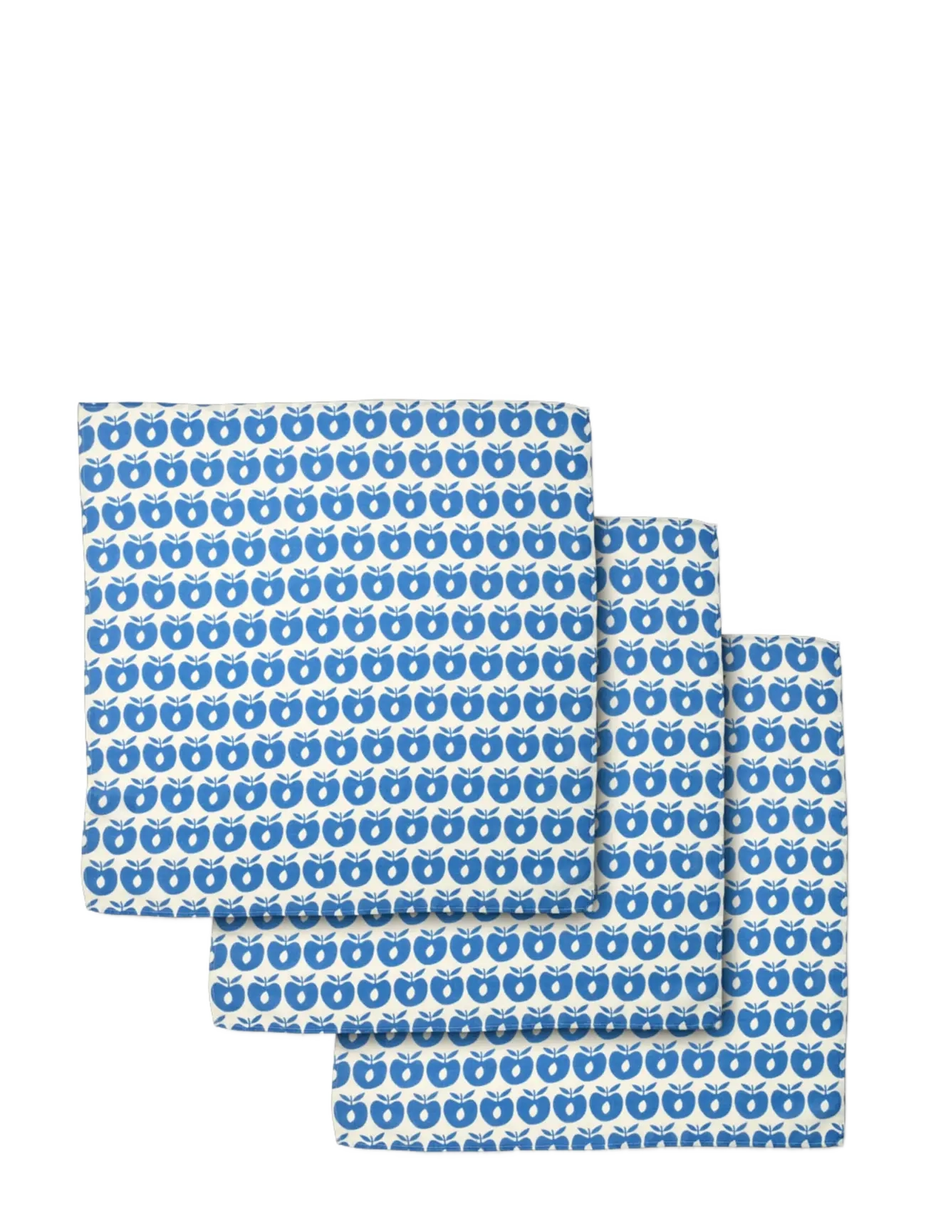 Småfolk - 3 packs of muslin cloths with apples - lägsta priserna - medieval blue - 3