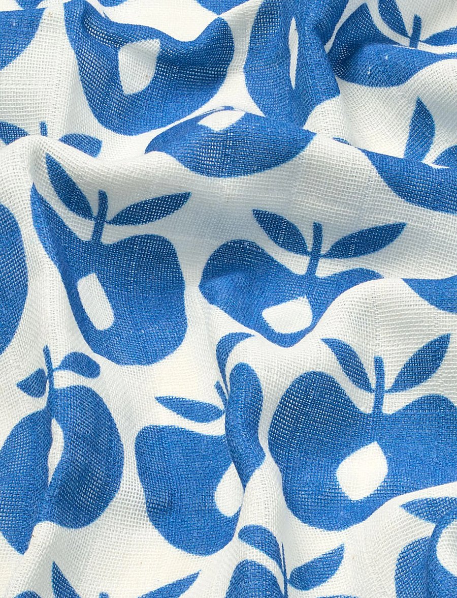 Småfolk - 3 packs of muslin cloths with apples - lägsta priserna - medieval blue - 5